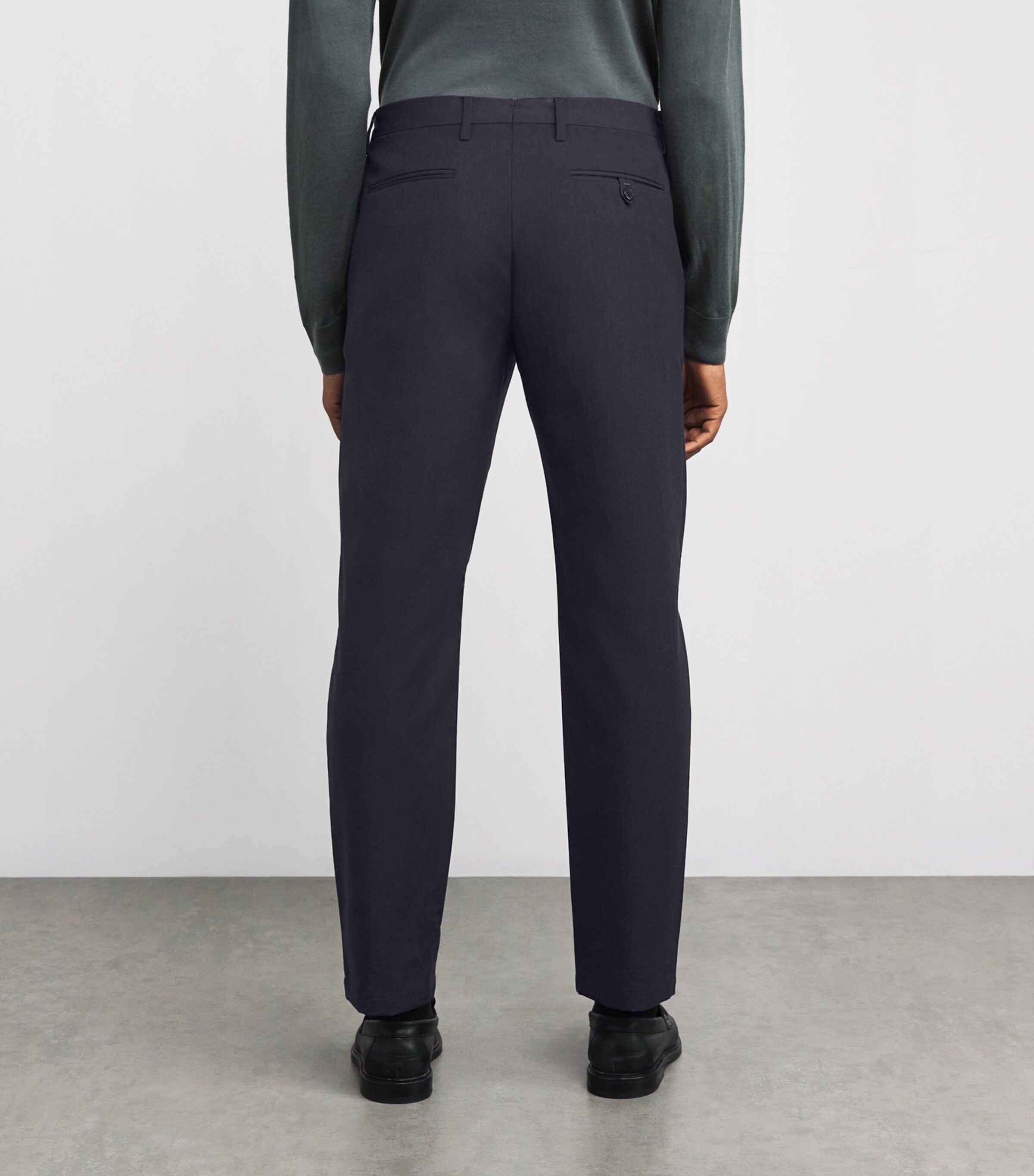 Cotton-Wool Tailored Trousers 76_SLATE Image 4