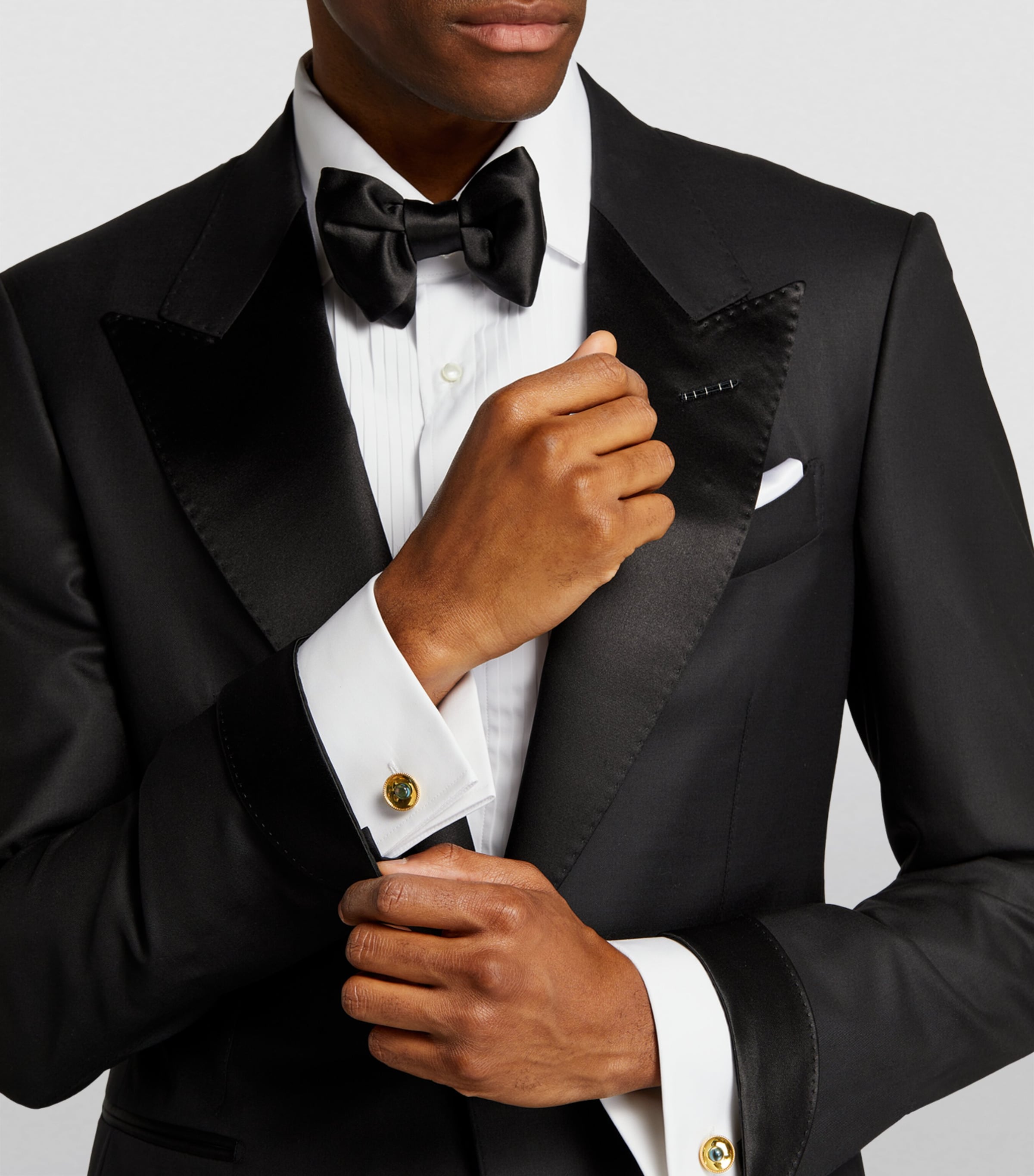 Gold-Plated Blue Topaz Cufflinks GOLD/ BLUE Image 2