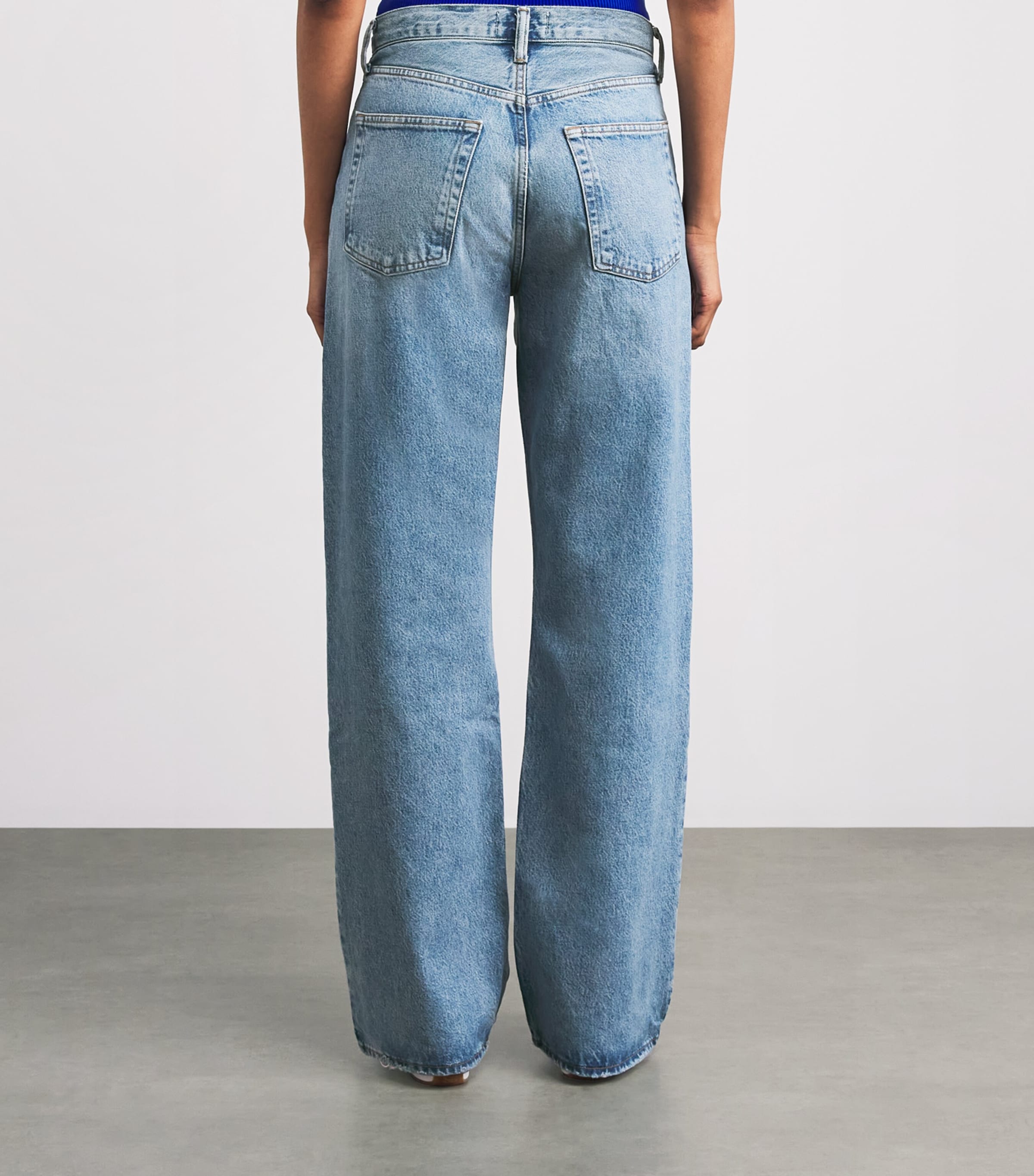 AGOLDE Womens Vintage Loose Wide-Leg Jeans Outbreak Image 5