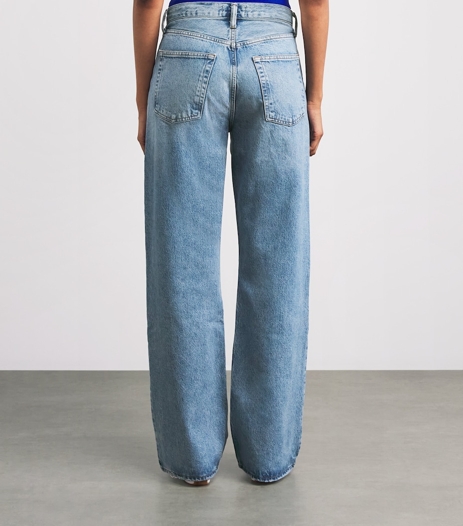 AGOLDE Womens Vintage Loose Wide-Leg Jeans Outbreak Image 5