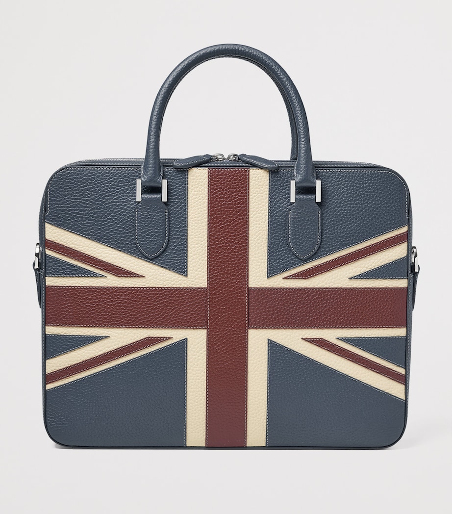 Leather Union Jack Briefcase BRIT Image 2