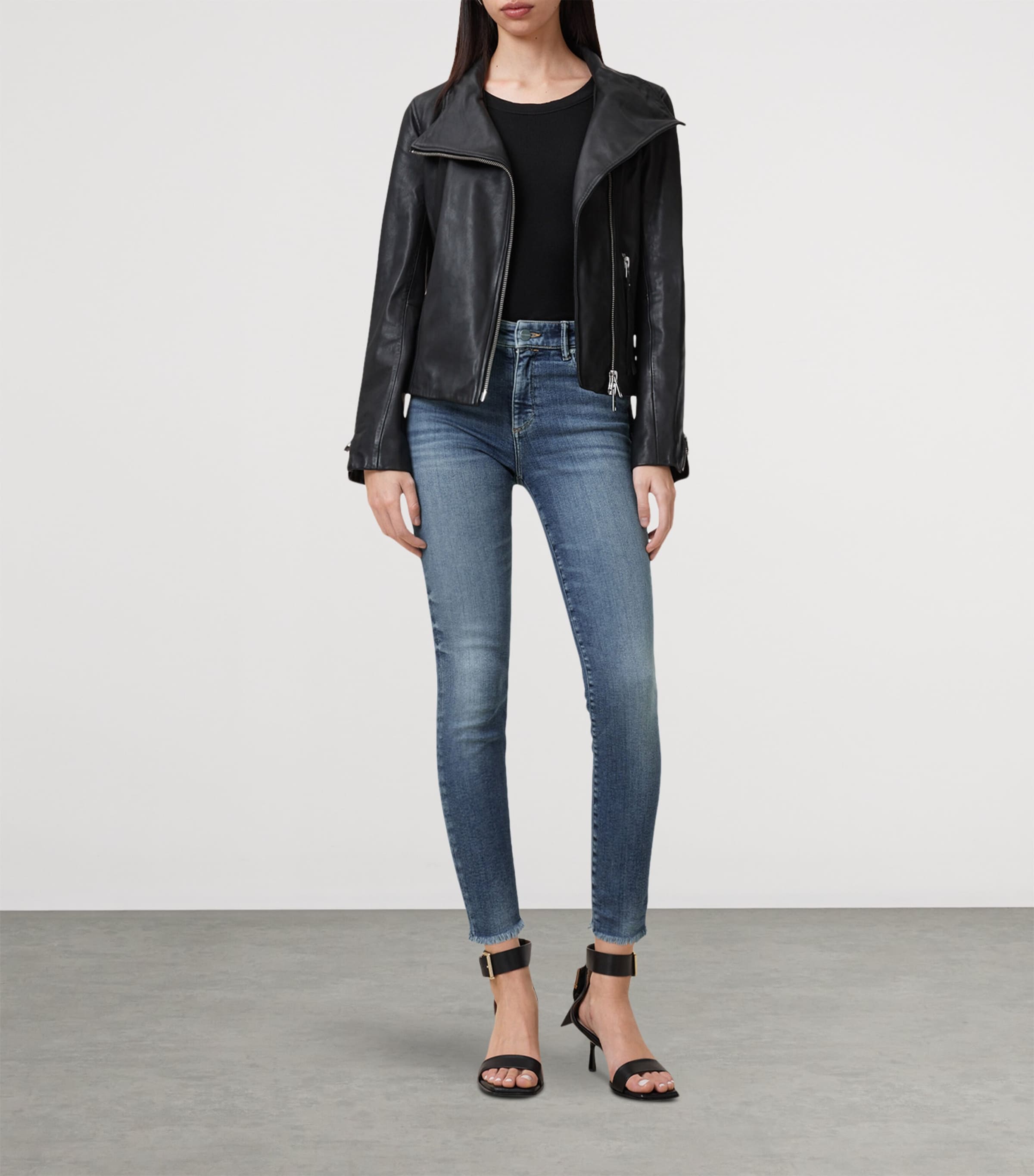 Organic Cotton-Blend Miller Push-Up Skinny Jeans DEEP ROYAL BLUE Image 3