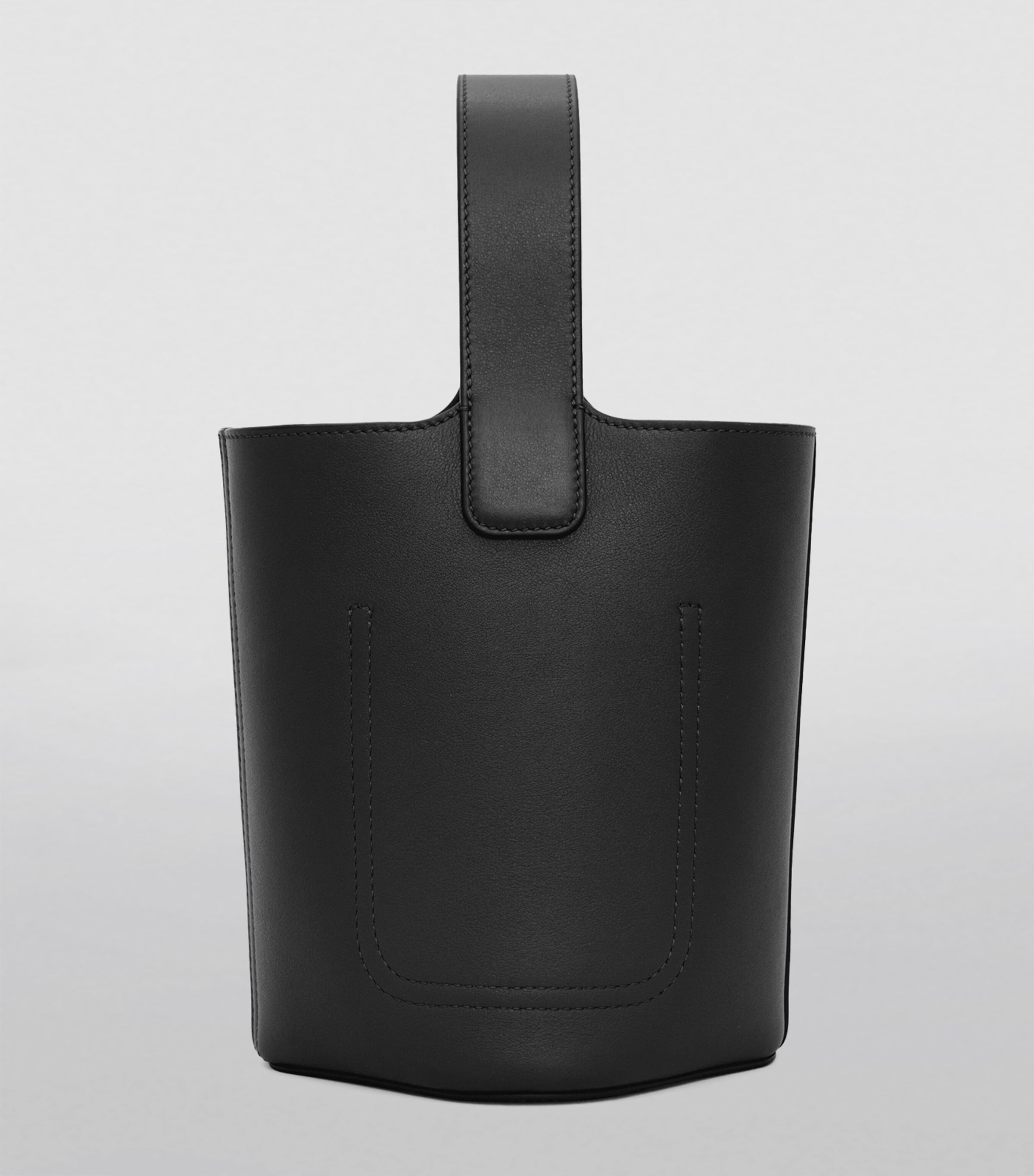 【LOEWE/ロエベ】MINI PEBBLE BUCKET BAG Mini Pebble bucket in smooth calfskin Grey - LOEWE