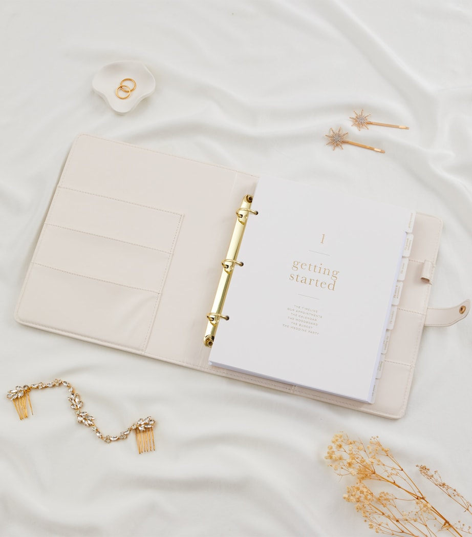 Blush and Gold Our Wedding Planner Binder White, Gold Image 6