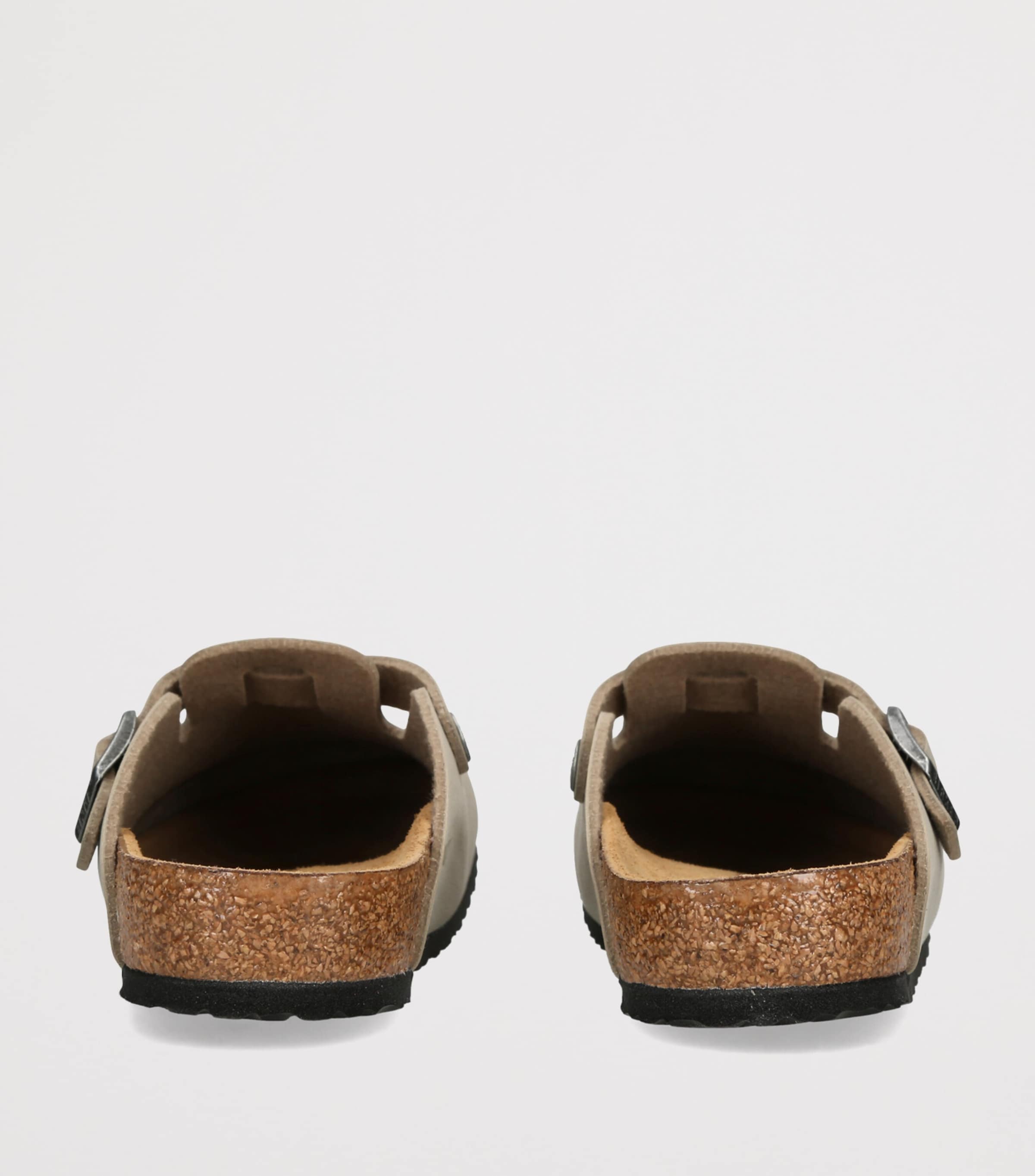 Birkenstock Kids Leather Boston Clogs Pale Green Image 2
