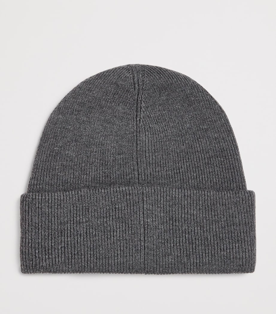 Wool Logo Beanie CEMENT - 1542 Image 2