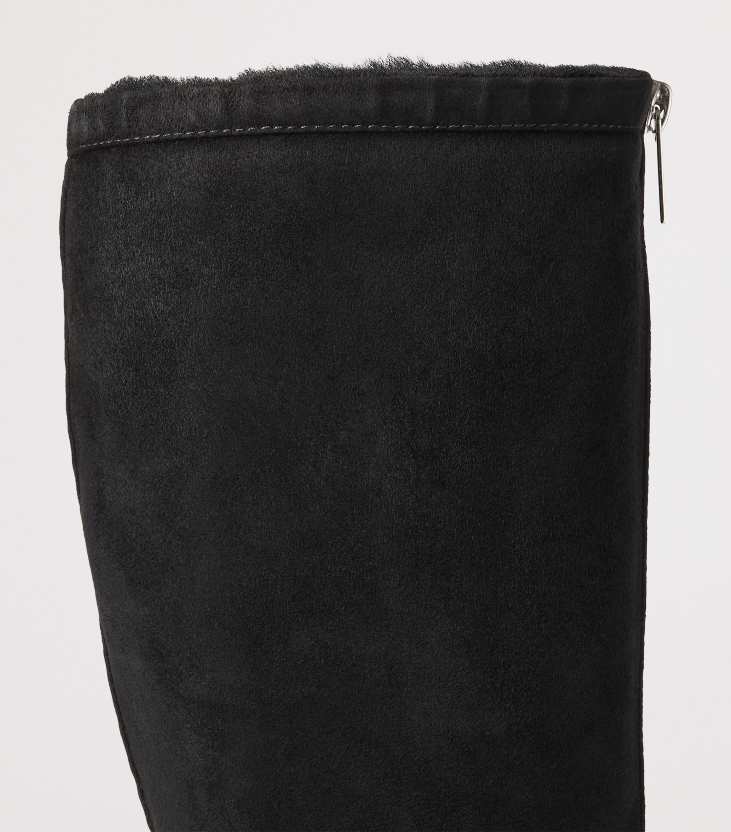 Jimmy Choo Jozi 85 Suede Knee-High Boots Black/black Image 4