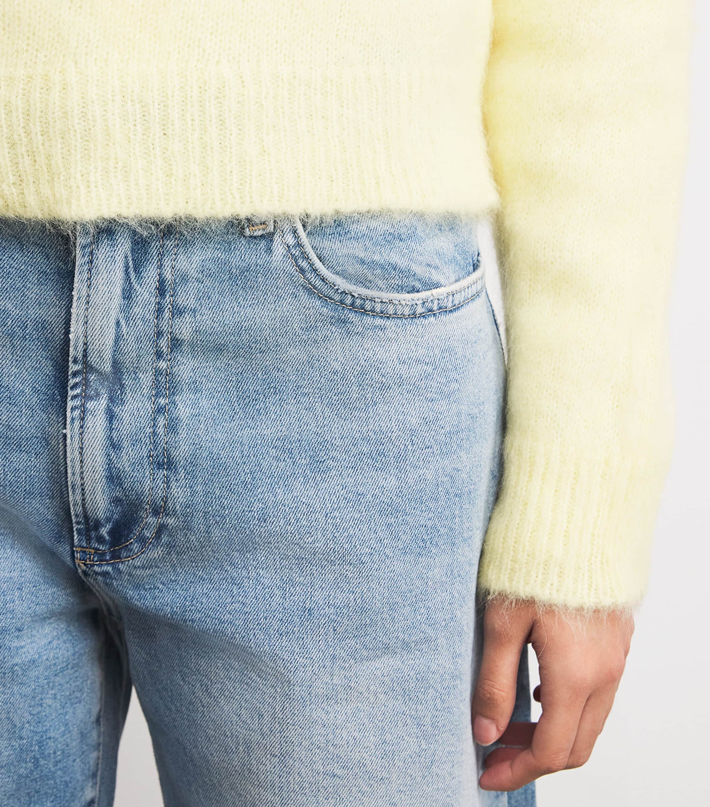 Removable Jewel-Collar Sweater PALE YELLOW Image 6