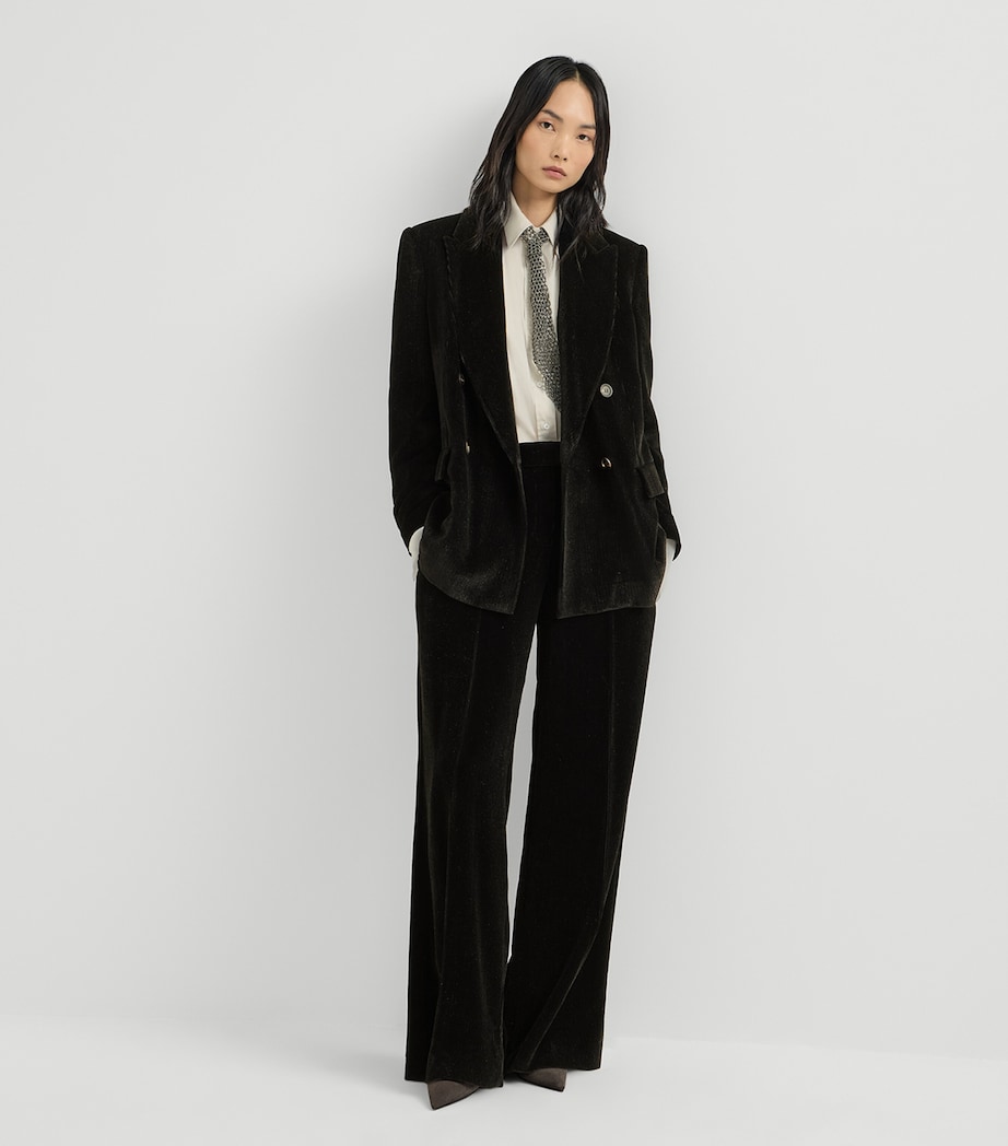 Brunello Cucinelli Womens Corduroy Sparkling Trousers Image 4