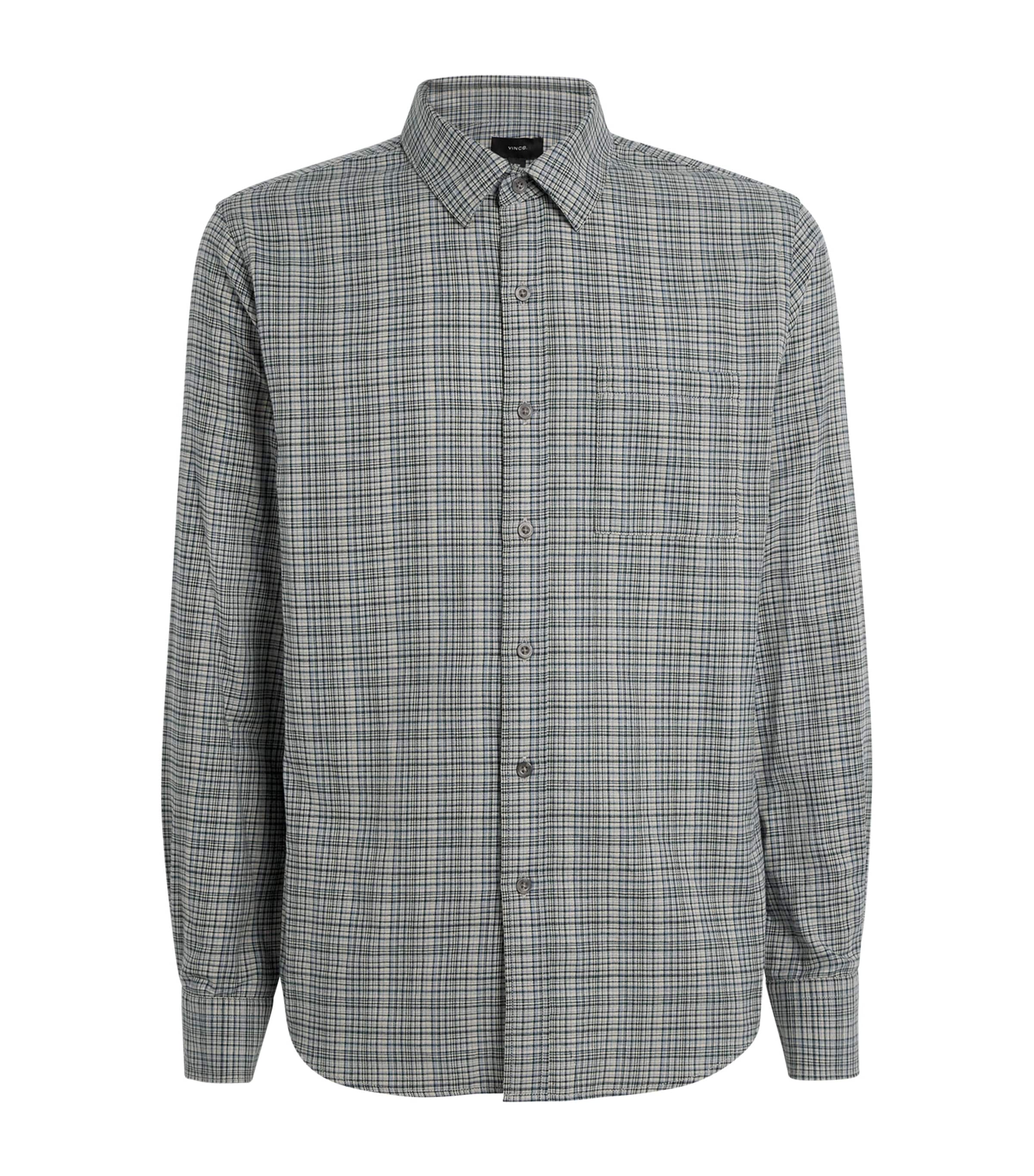 Vince Mens Cotton Check Shirt Psc Combo Image 1