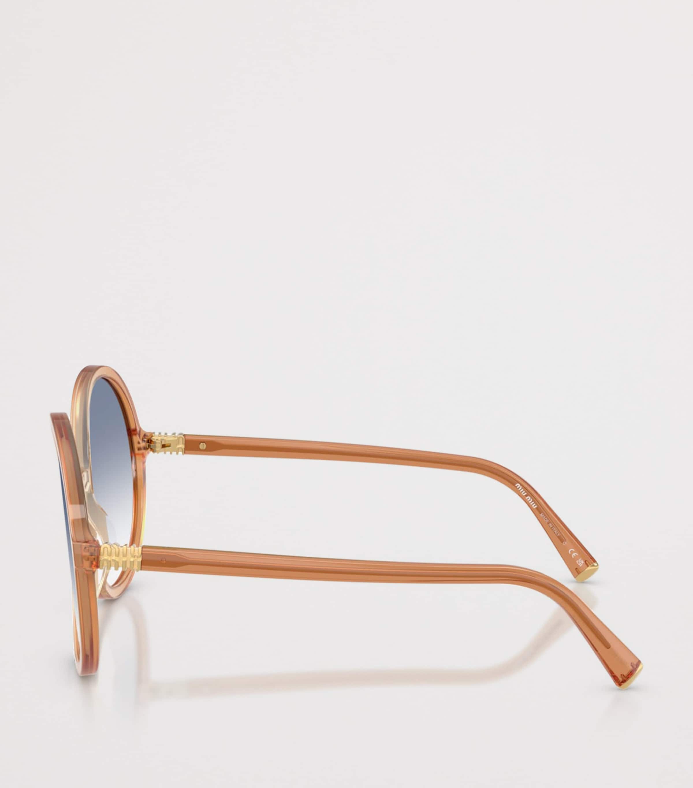 Acetate Oversized Round Sunglasses 26G80O Image 3