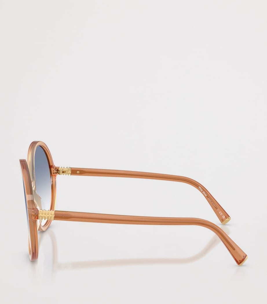 Acetate Oversized Round Sunglasses 26G80O Image 3