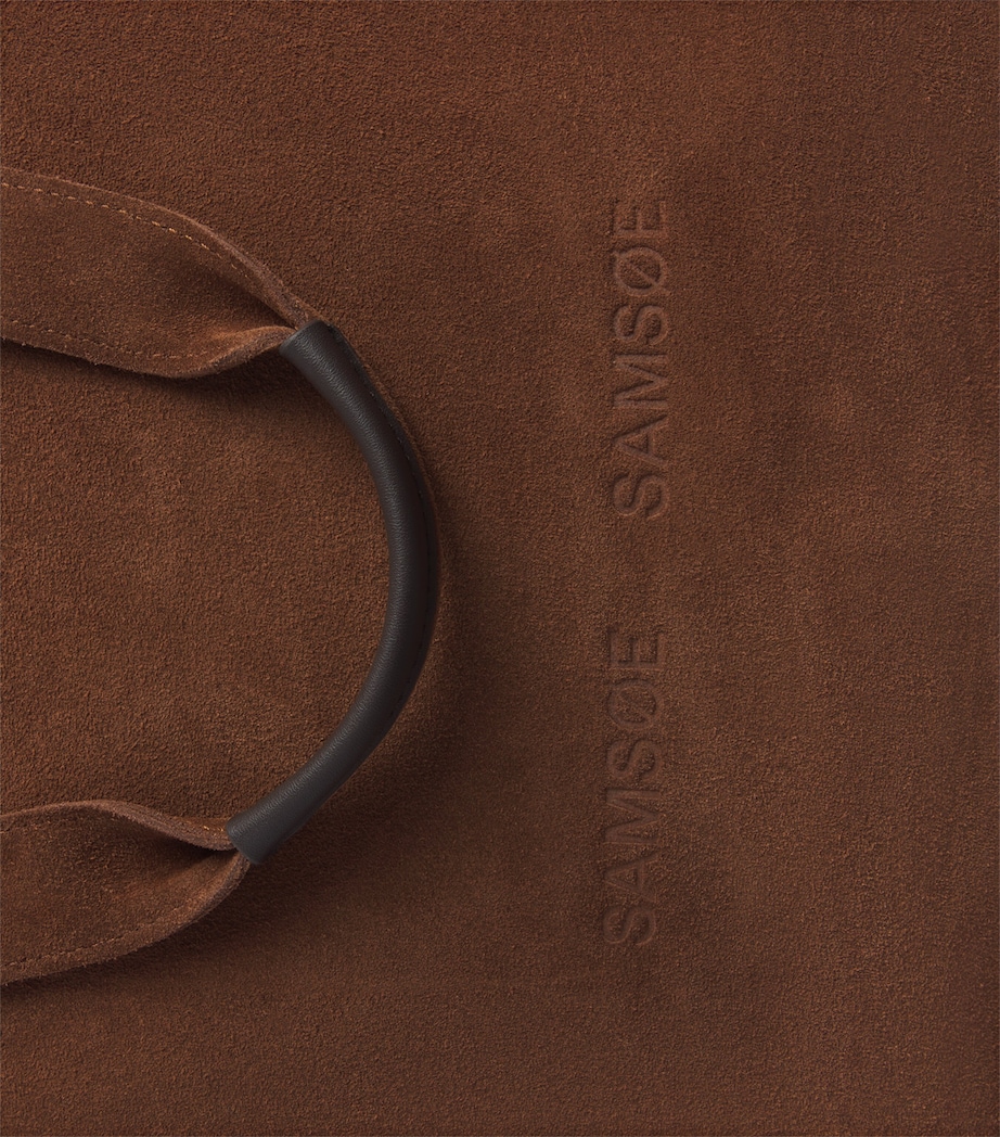 Samsøe Samsøe Suede Sadulwich Tote Bag Carafe Image 6