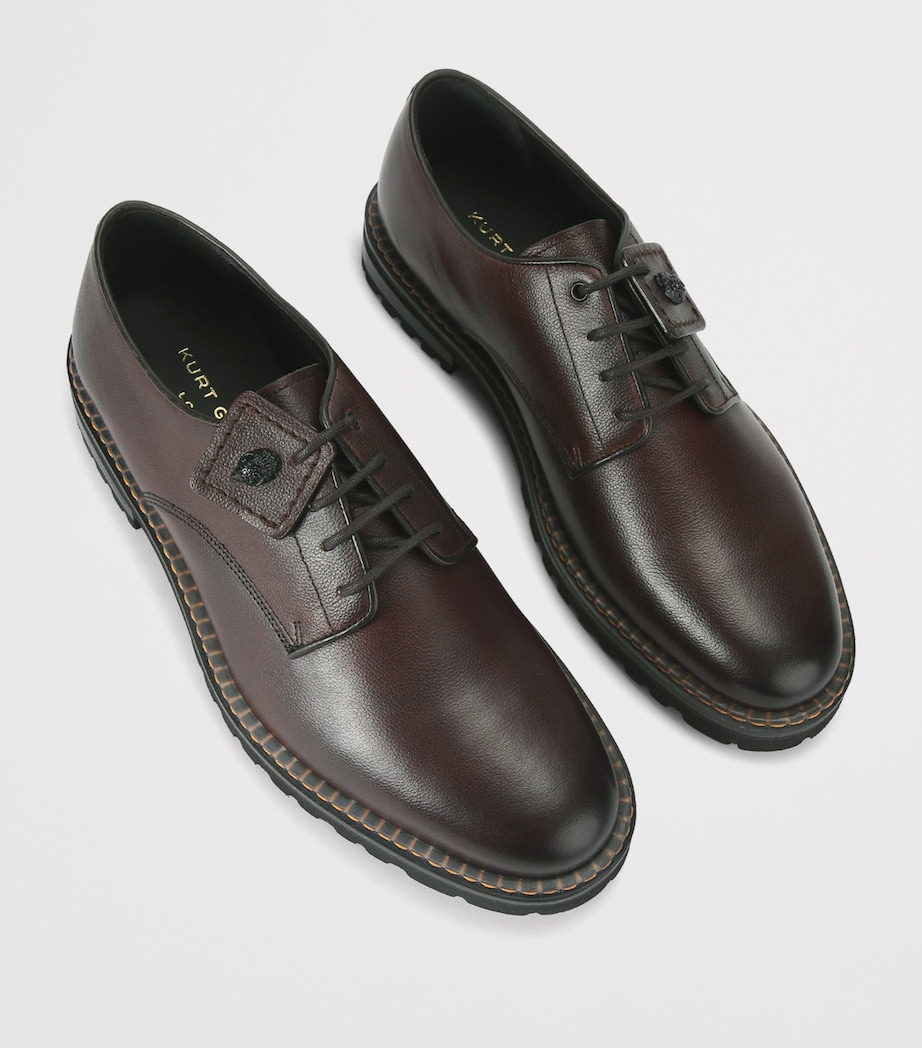 Leather Mercer Cleat Derby Shoes BROWN Image 4