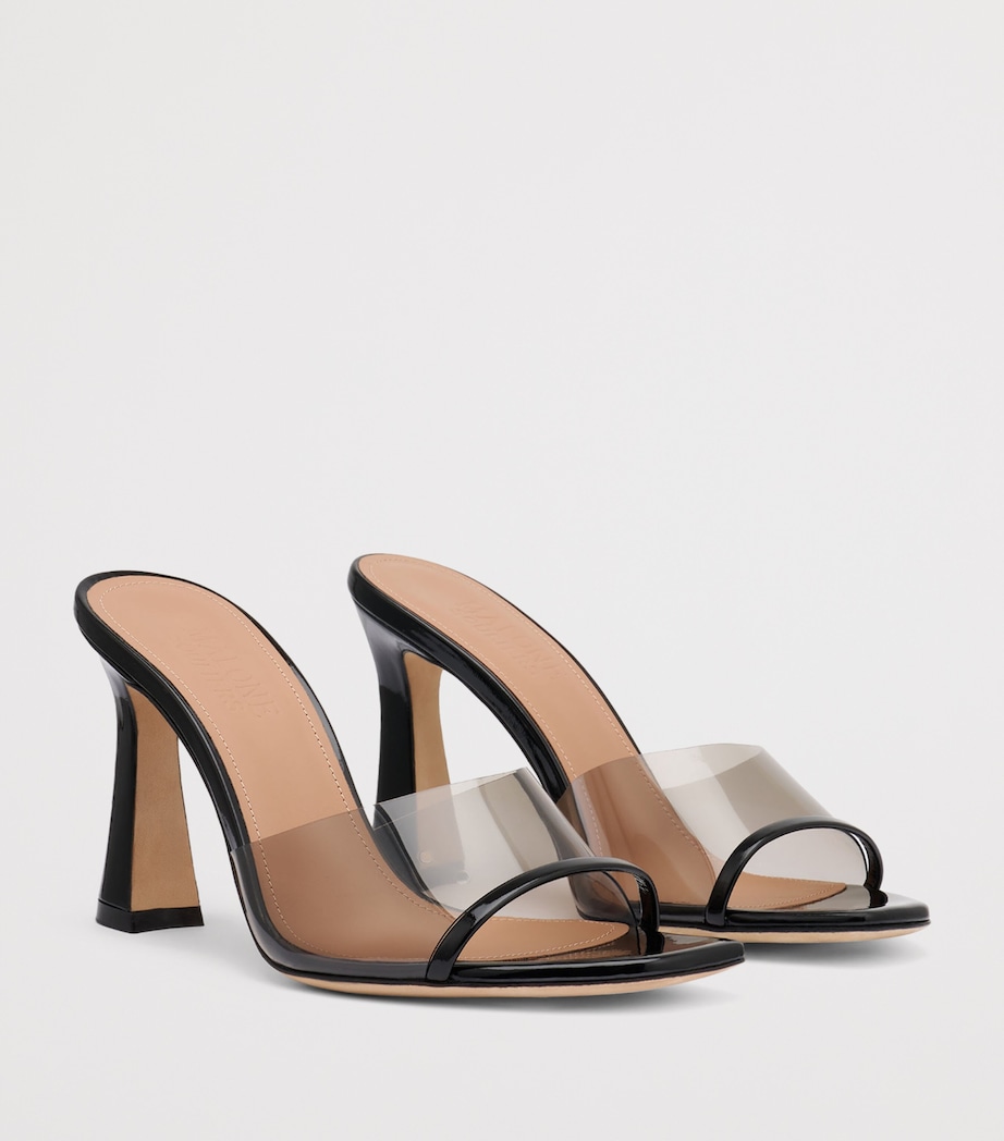 Malone Souliers PVC Roxanne Heeled Sandals 90 Black Image 3