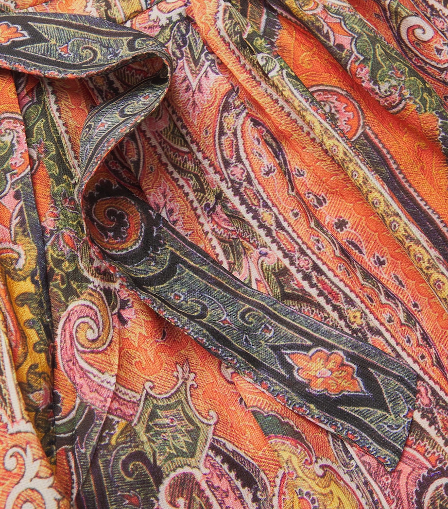 Silk Melissa Maxi Dress 11OR ORANGE Image 5