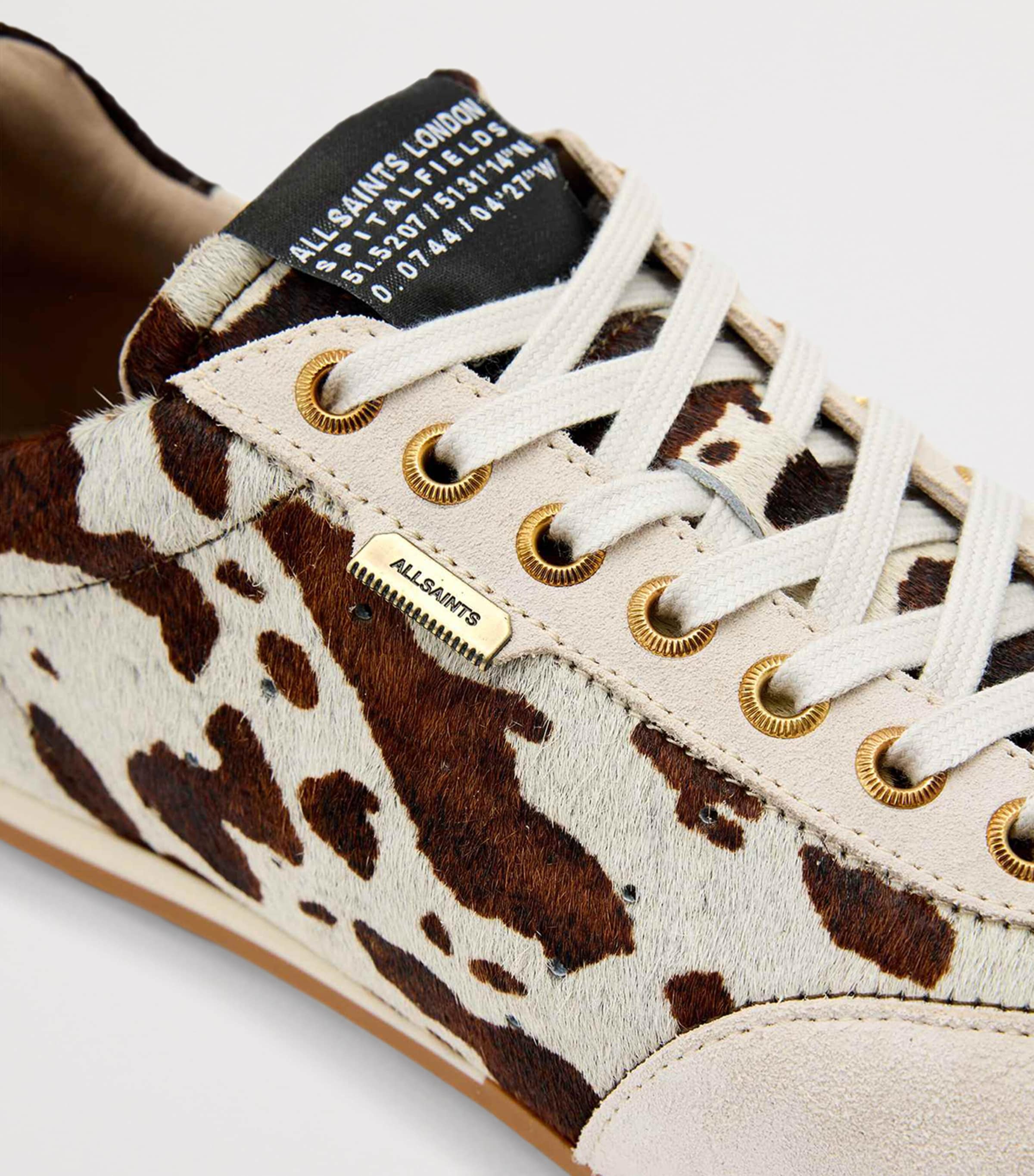 AllSaints Cow Print Liam Sneakers Cow Print Image 5