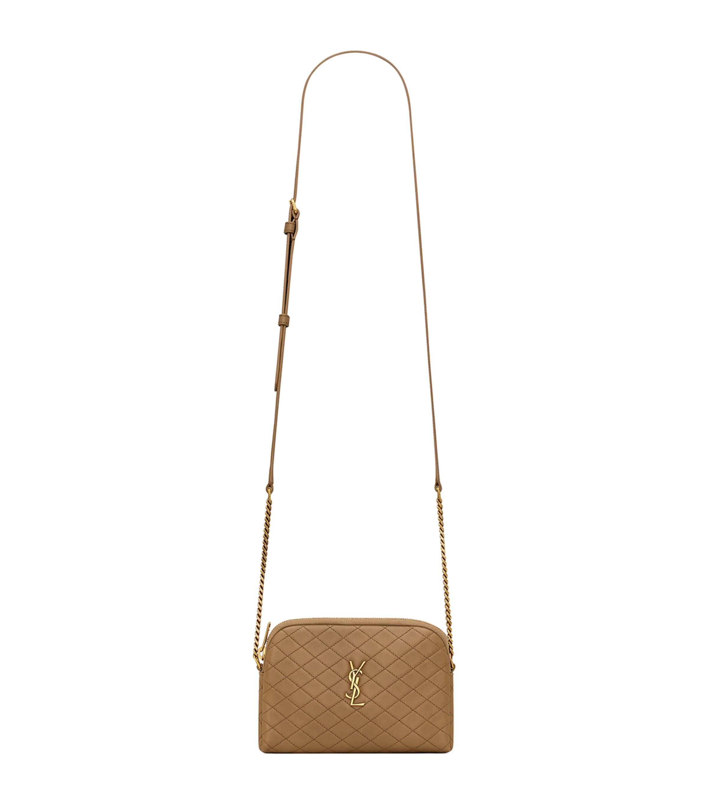 Shop Saint Laurent Gaby Cross-body Bag In Beige