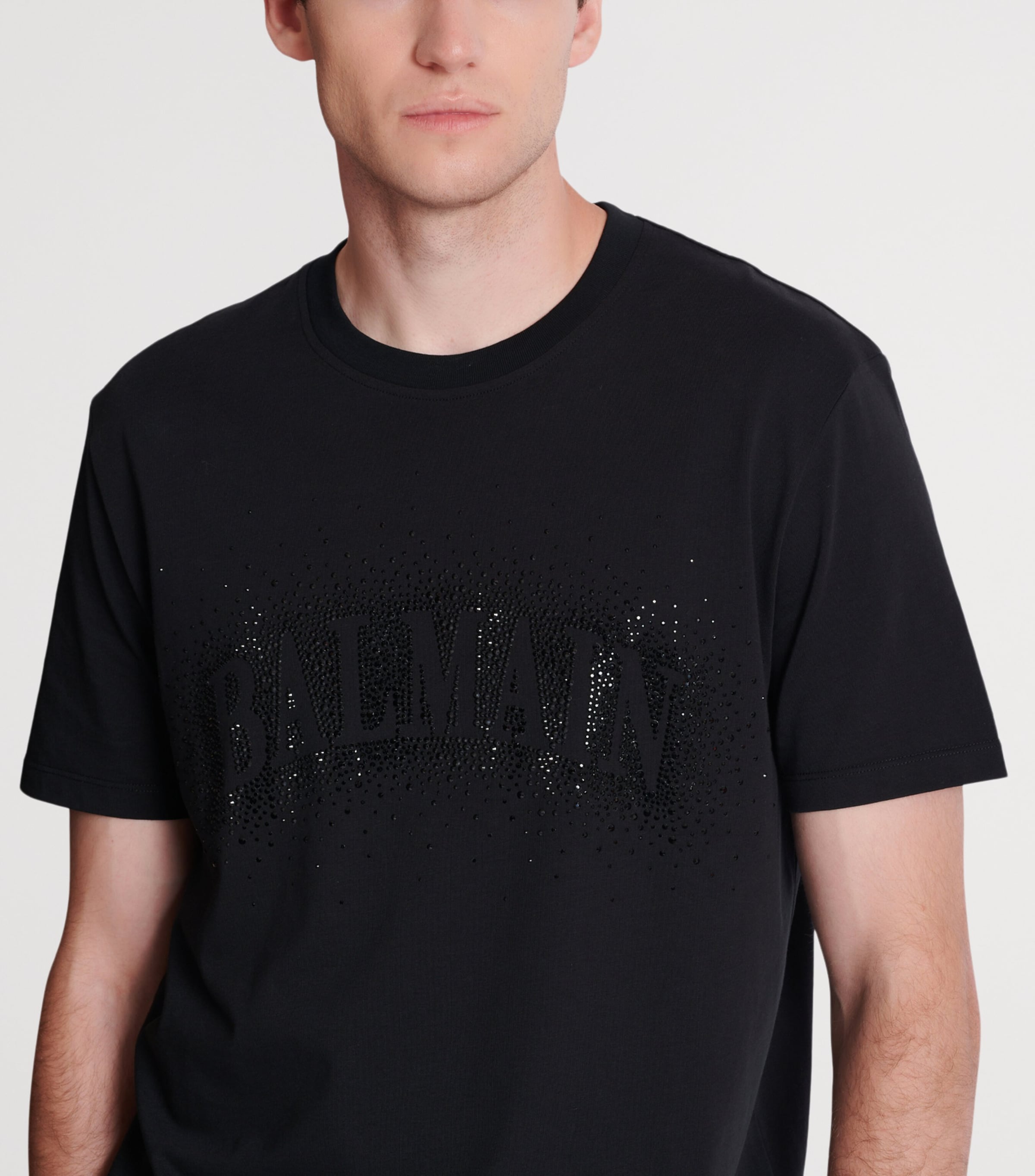 Cotton Crystal Logo T-Shirt EAP NOIR/NOIR Image 6
