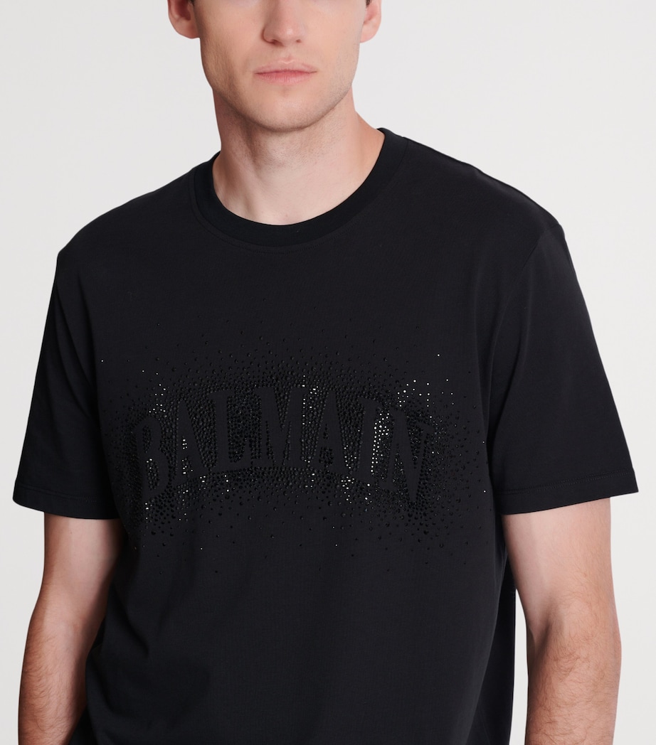 Cotton Crystal Logo T-Shirt EAP NOIR/NOIR Image 6