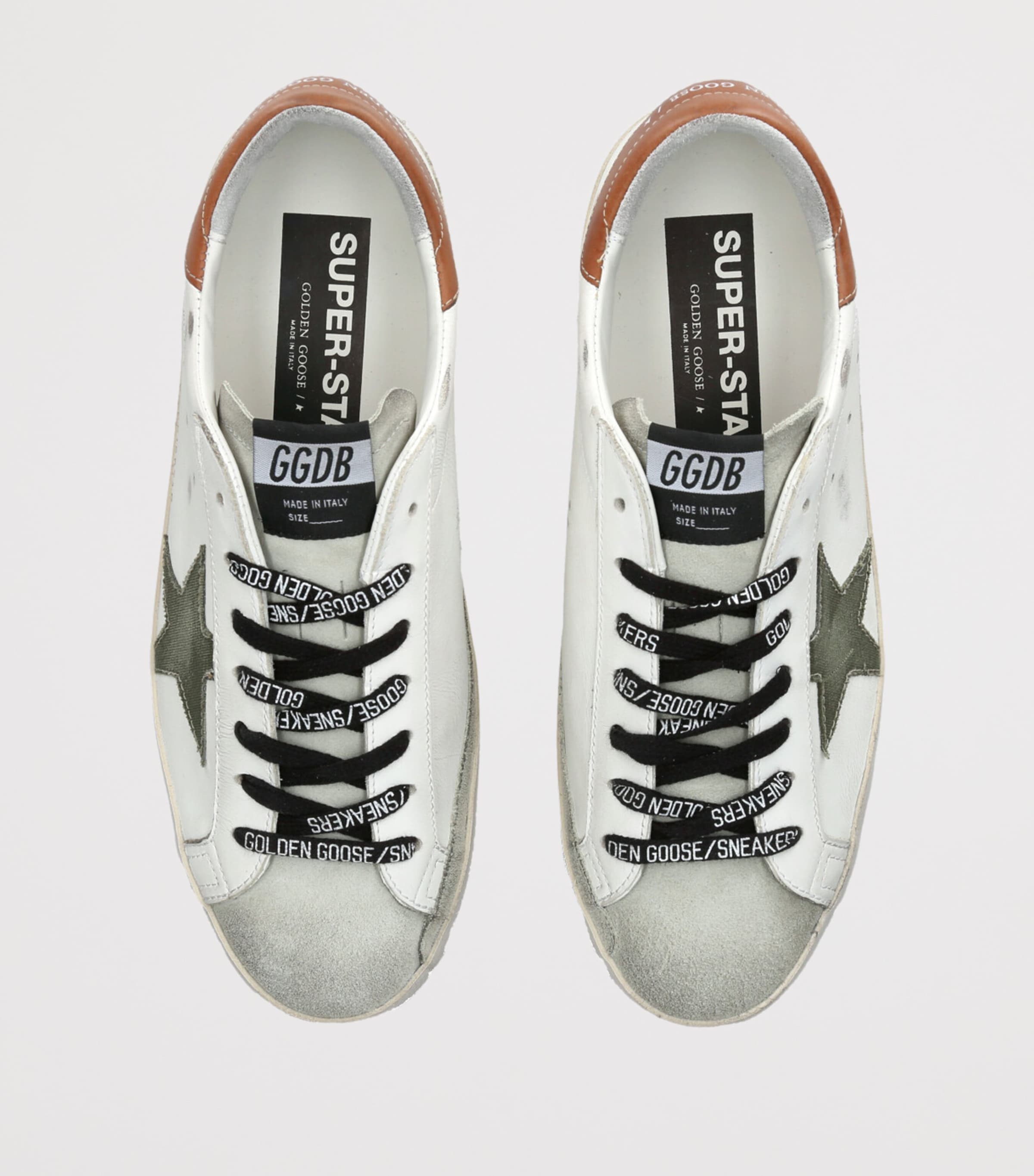 Golden Goose Leather Super-Star Sneakers White/oth Image 4