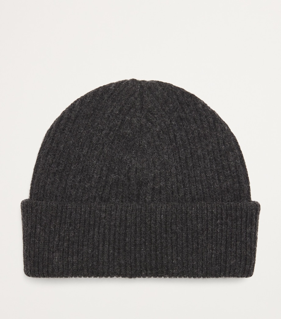 Logo-Patch Ribbed Beanie PHANTOM Image 2