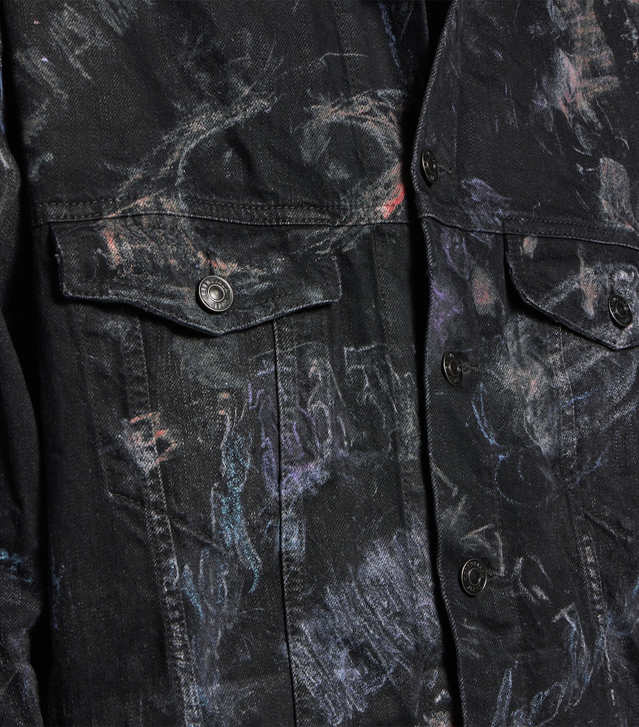 Printed Denim Jacket 1037 Image 5