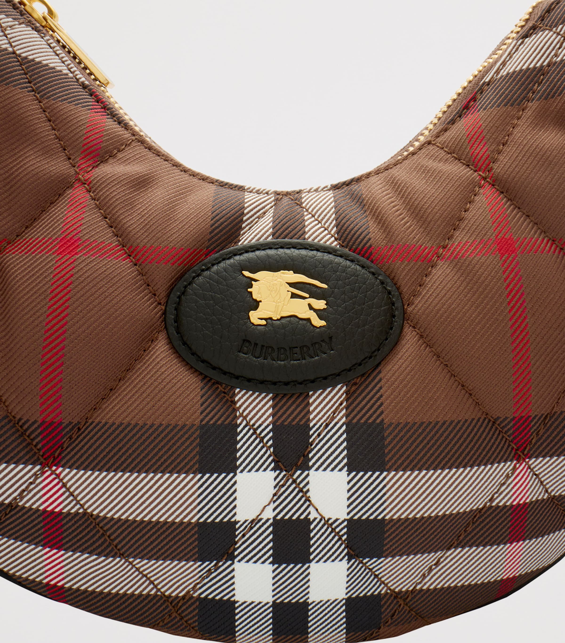 Burberry Horseshoe Cross-Body Bag Chocolate Brown Image 2