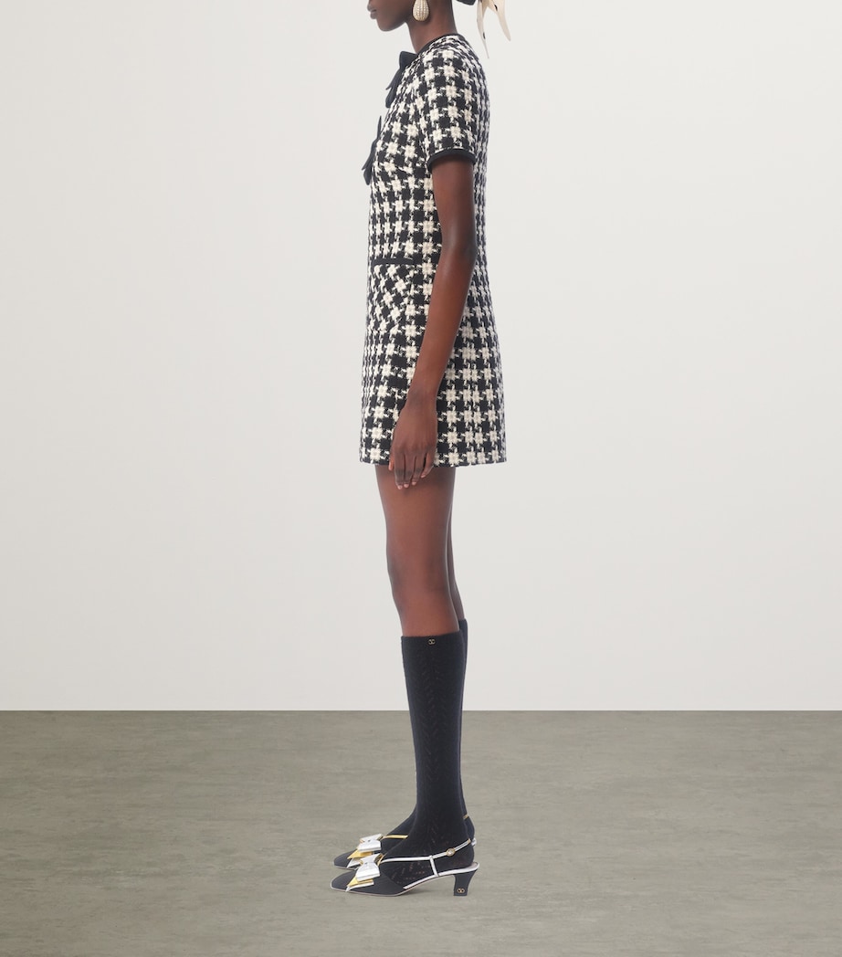 Houndstooth Mini Dress 0AN Image 7