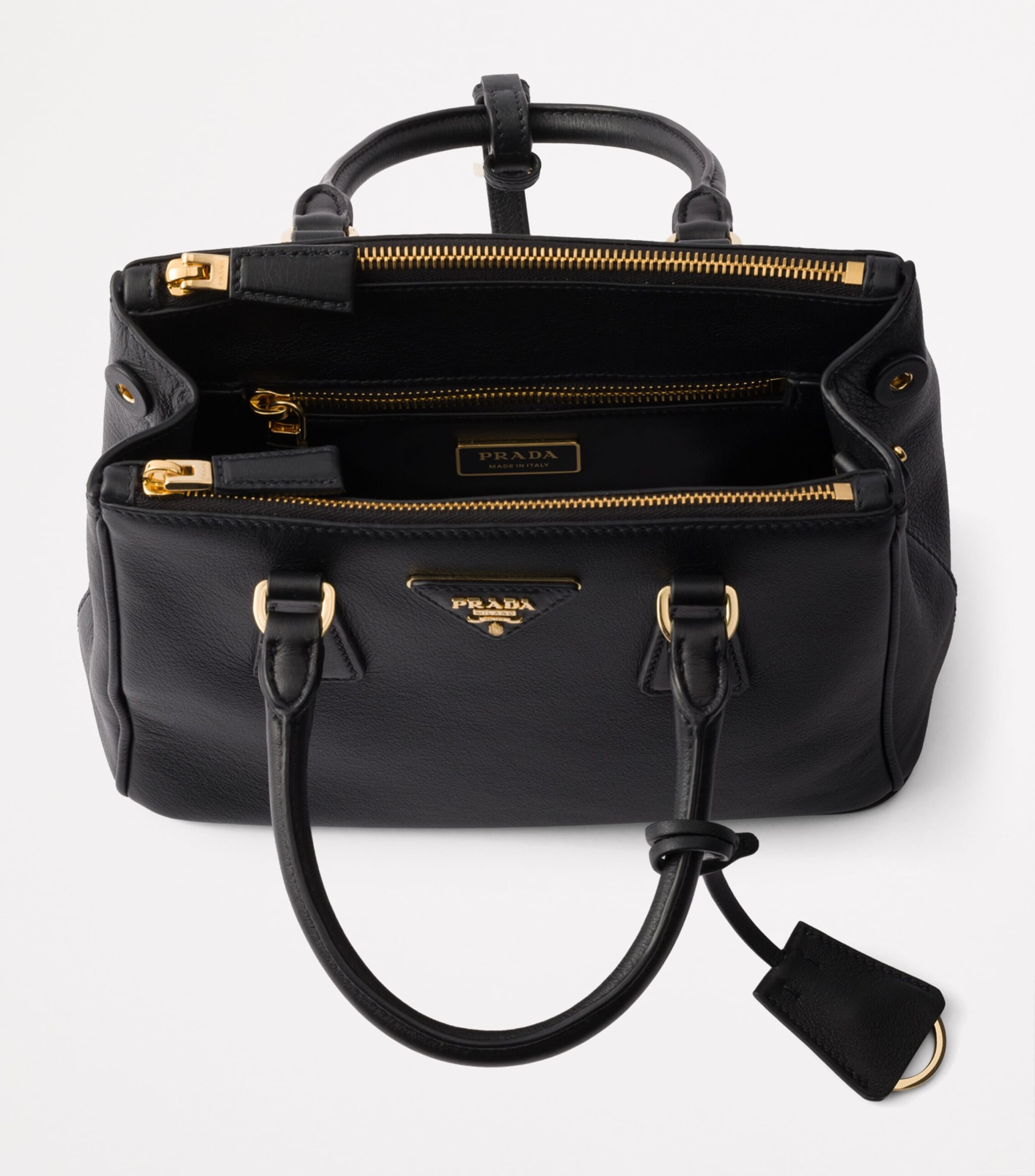 Prada Small Leather Galleria Top-Handle Bag | Harrods UK