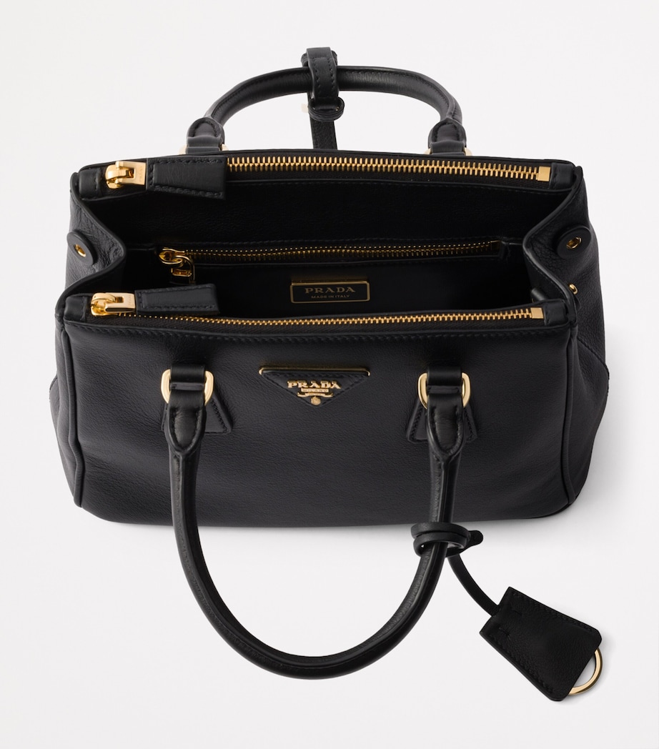 Small Leather Galleria Top-Handle Bag F0002 Image 4