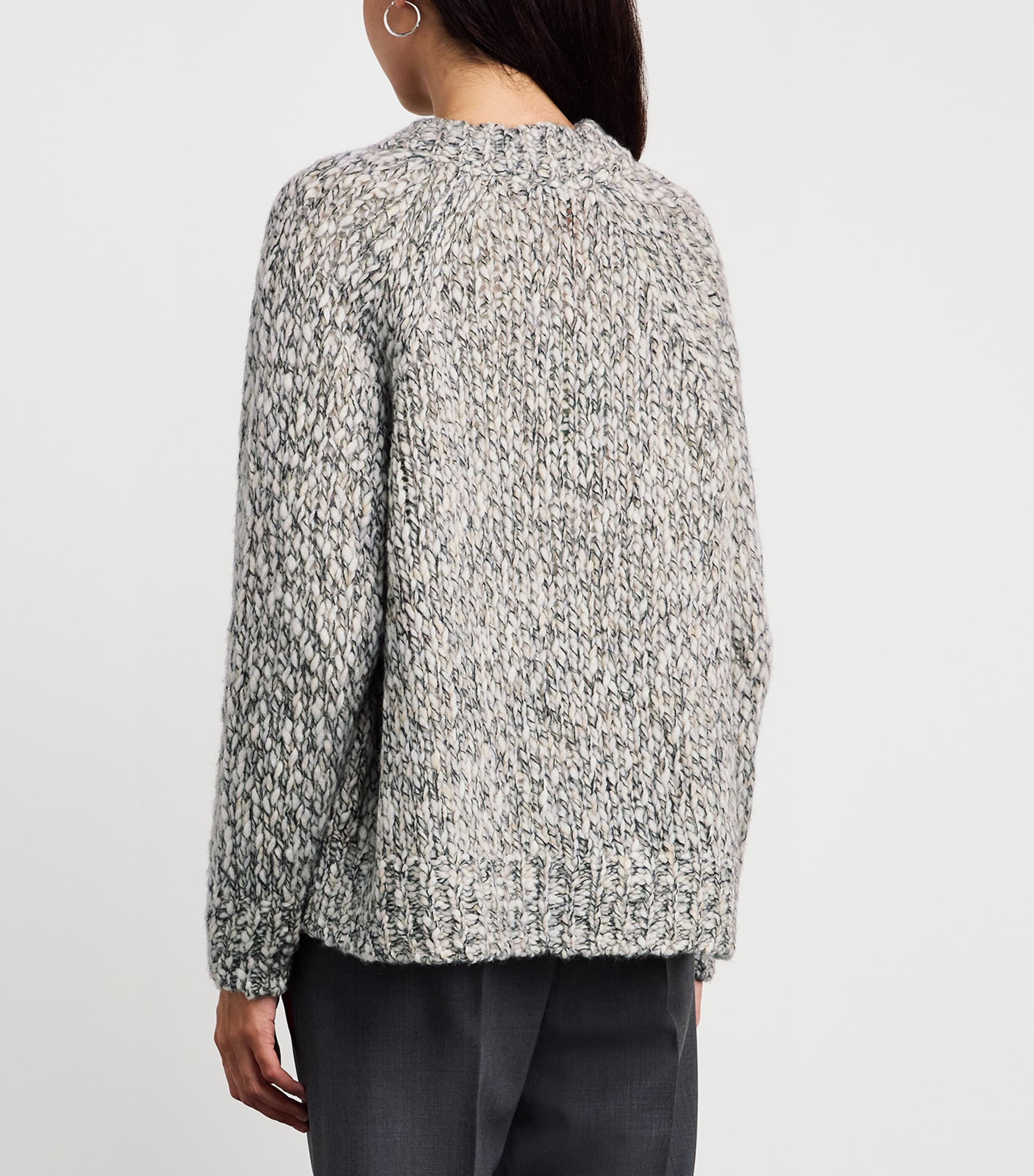 Wool-Blend Cardigan BLACK Image 4