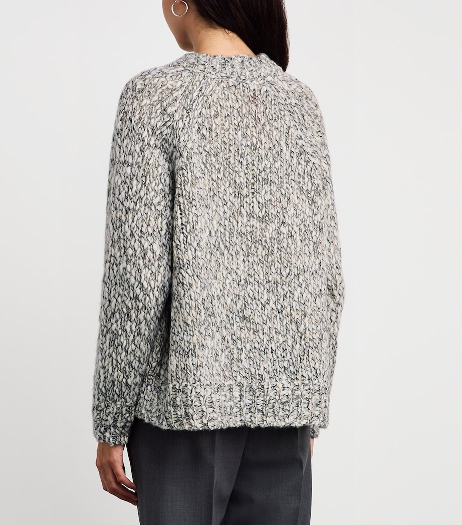 Wool-Blend Cardigan BLACK Image 4