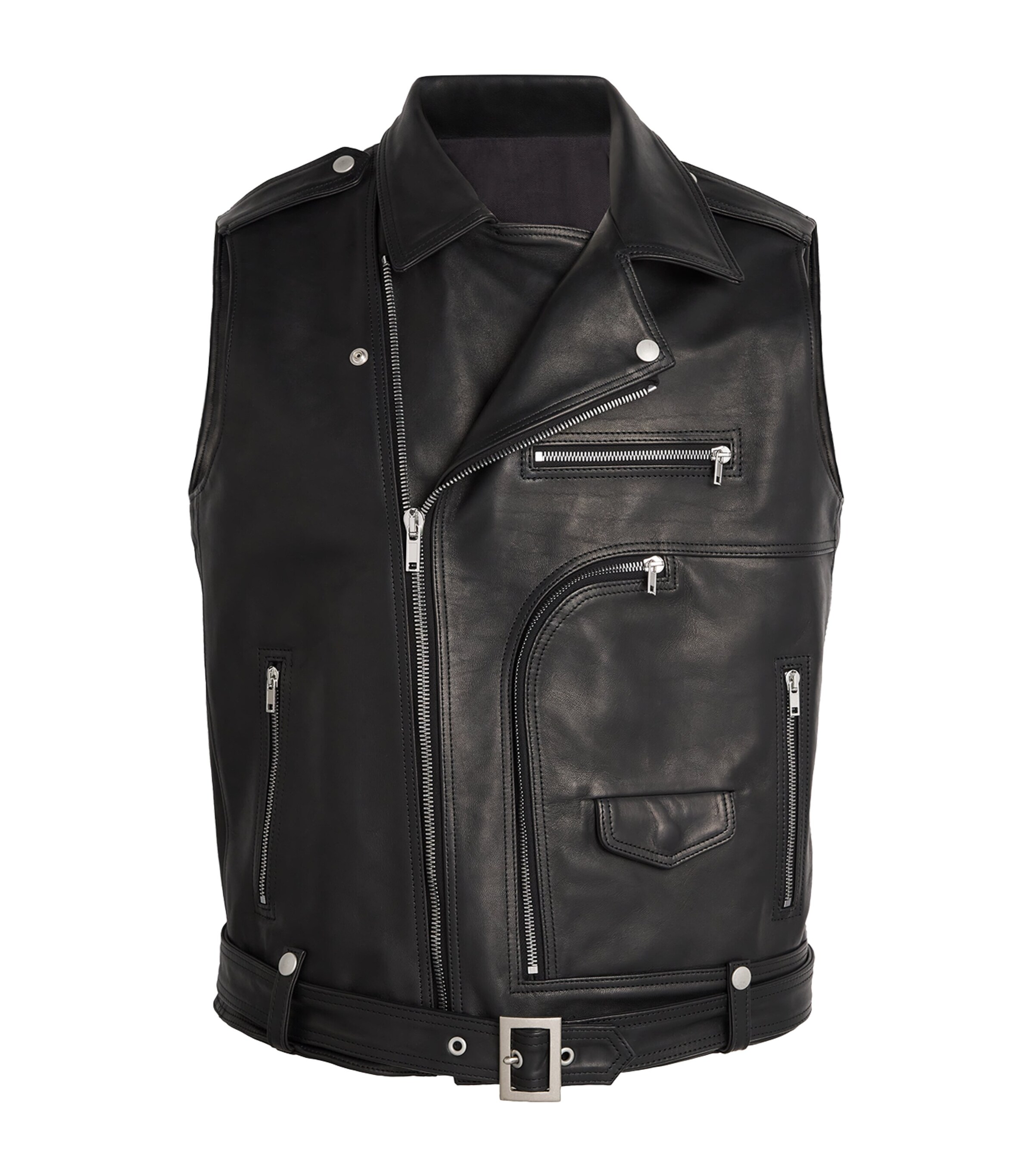 Rick Owens Leather Bauhaus Stooges Gilet Harrods MC