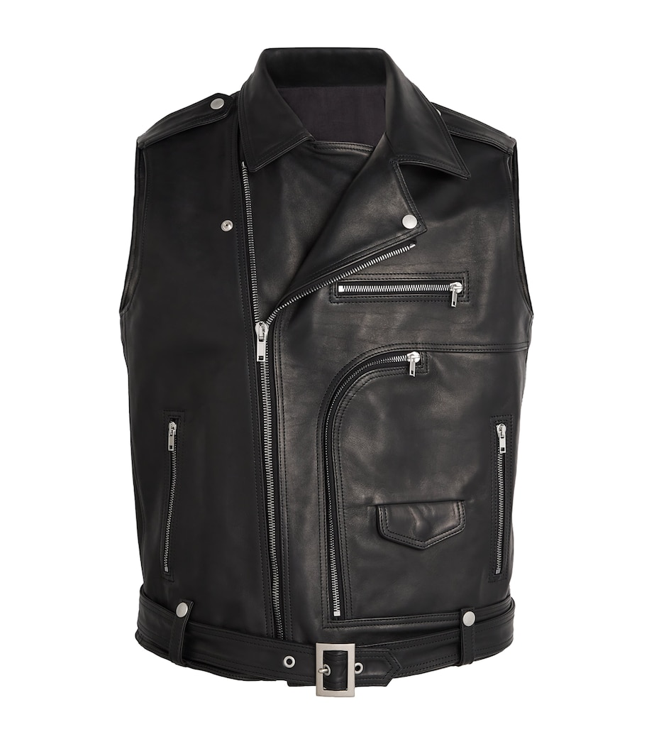 Rick Owens Leather Bauhaus Stooges Gilet Harrods MC