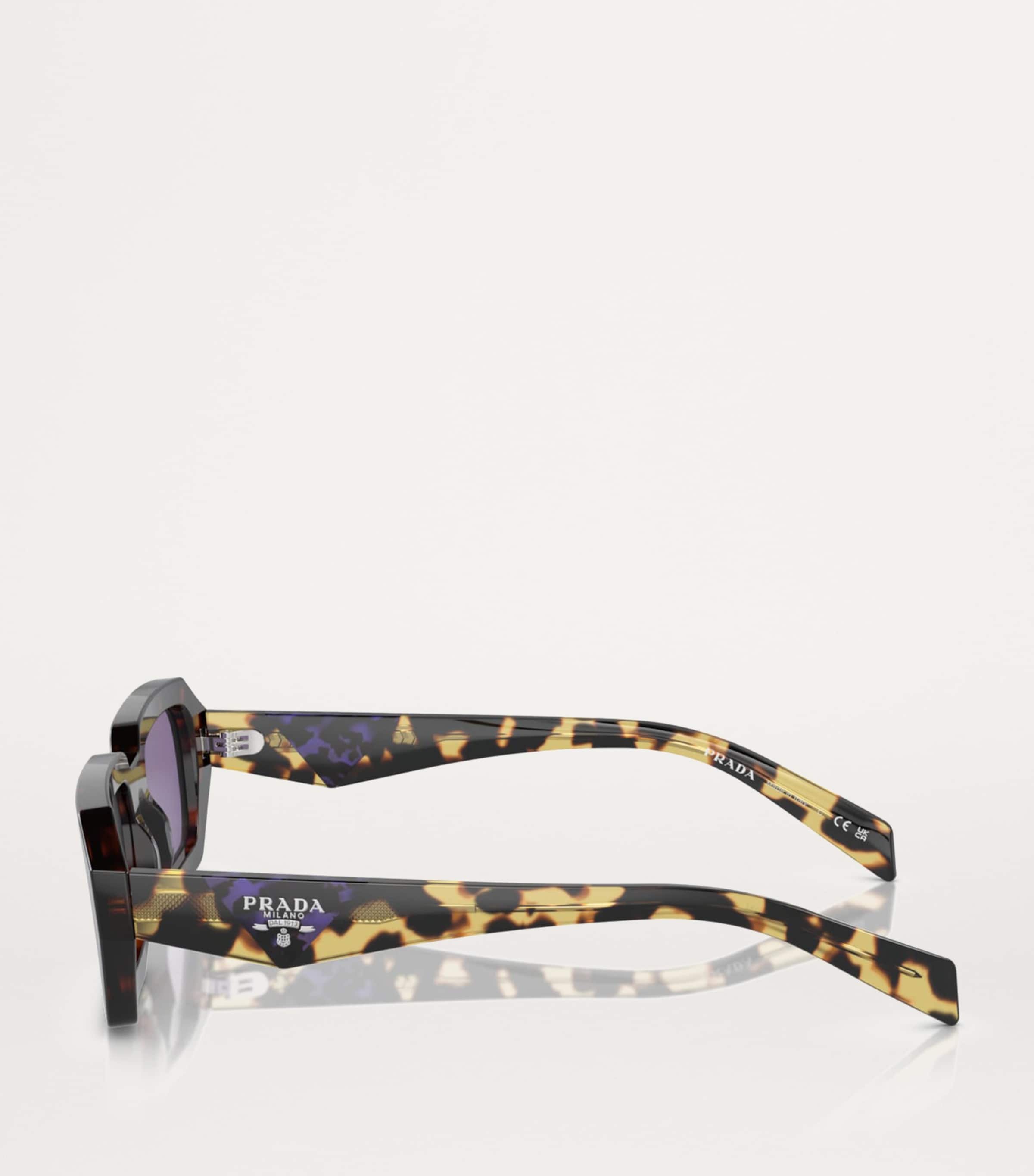 Acetate Rectangular Sunglasses 17N50B Image 2