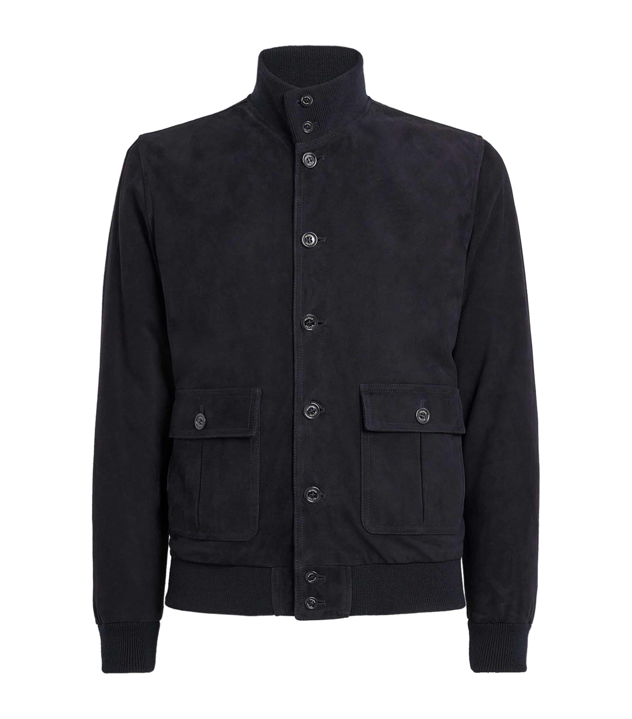 Valstar Suede Ino Bomber Jacket In Black