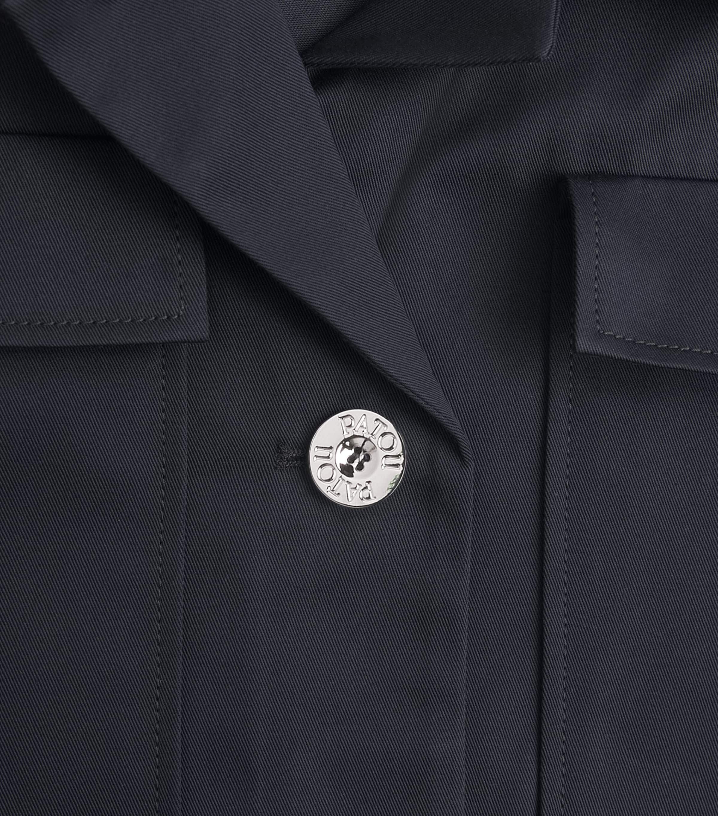 Cotton Cropped Jacket 698N NIGHT BLUE Image 2