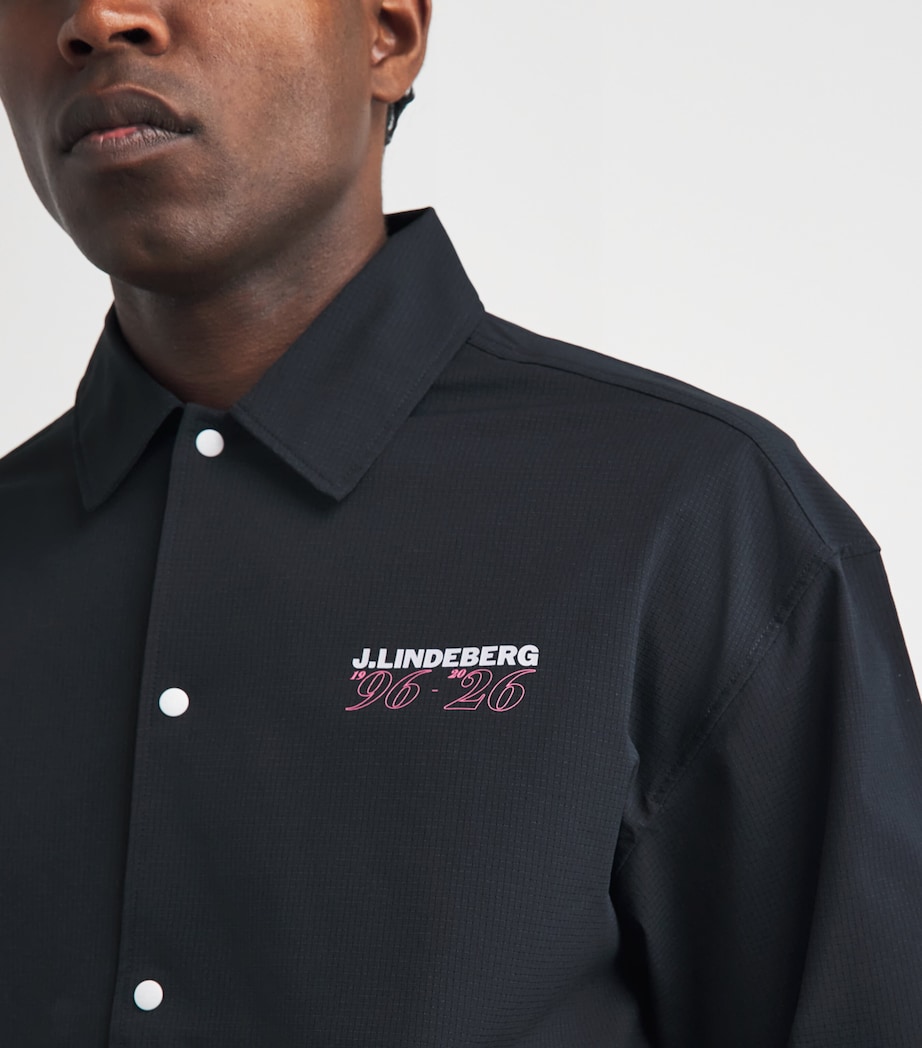 J Lindeberg Mens 30Y Cam Coach Jacket Black Image 3
