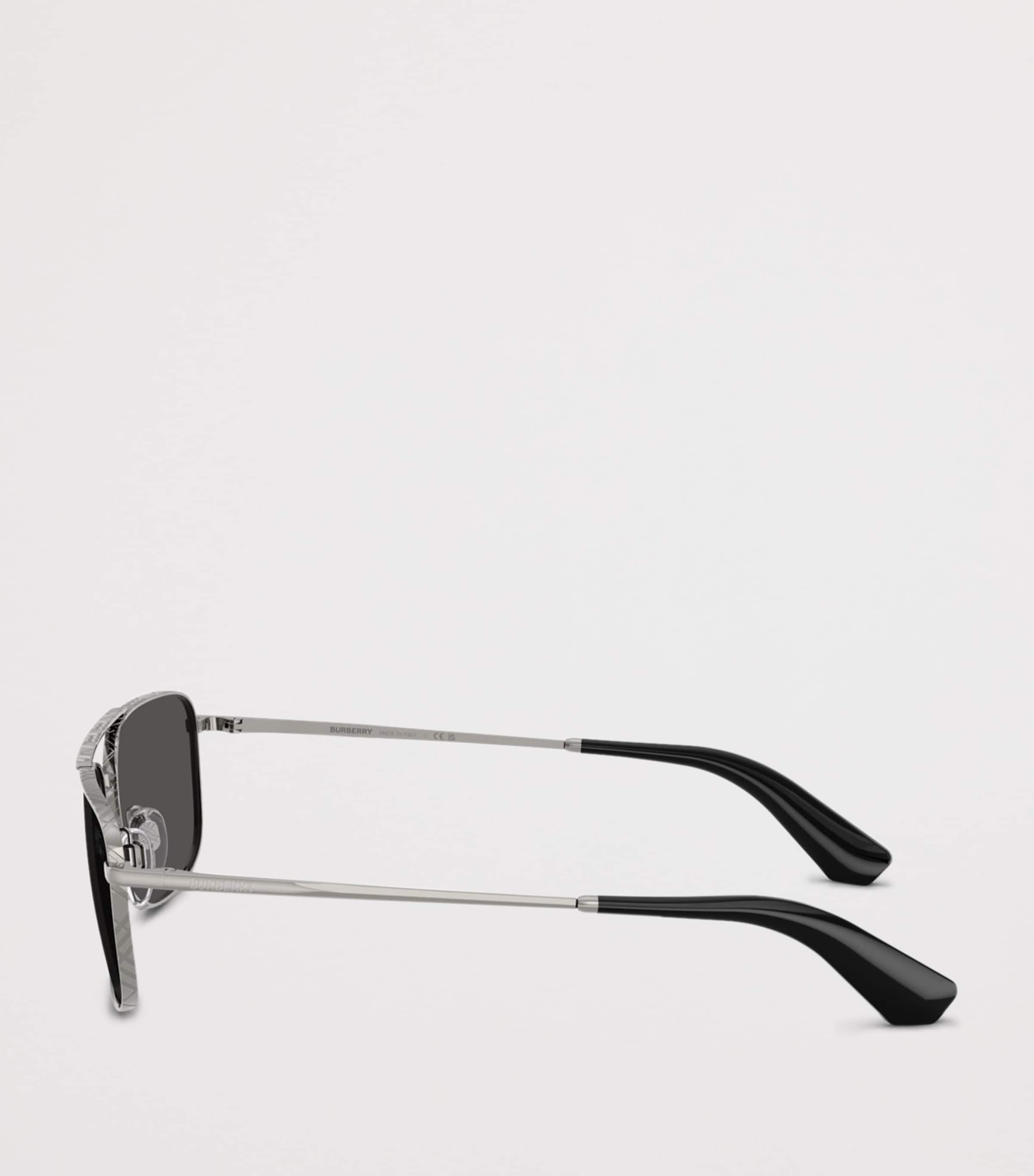 Burberry Metal BE3170 Pilot Sunglasses Grey Image 3
