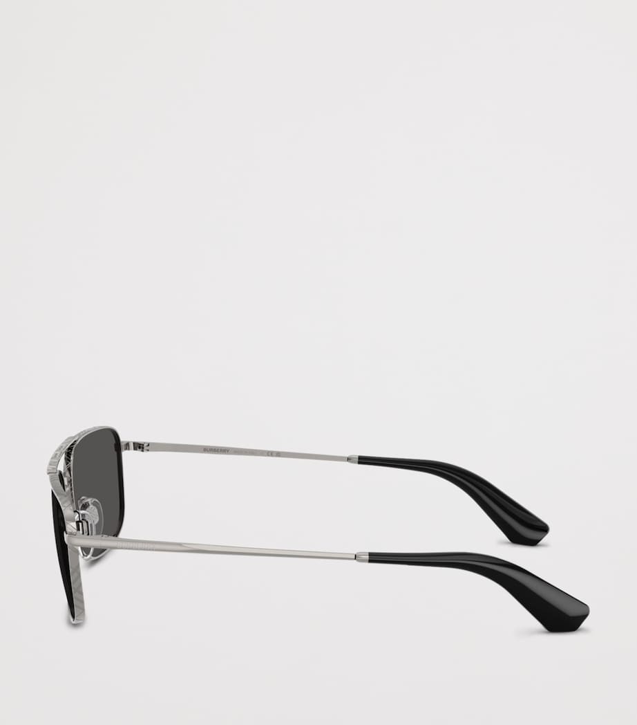 Burberry Metal BE3170 Pilot Sunglasses Grey Image 3
