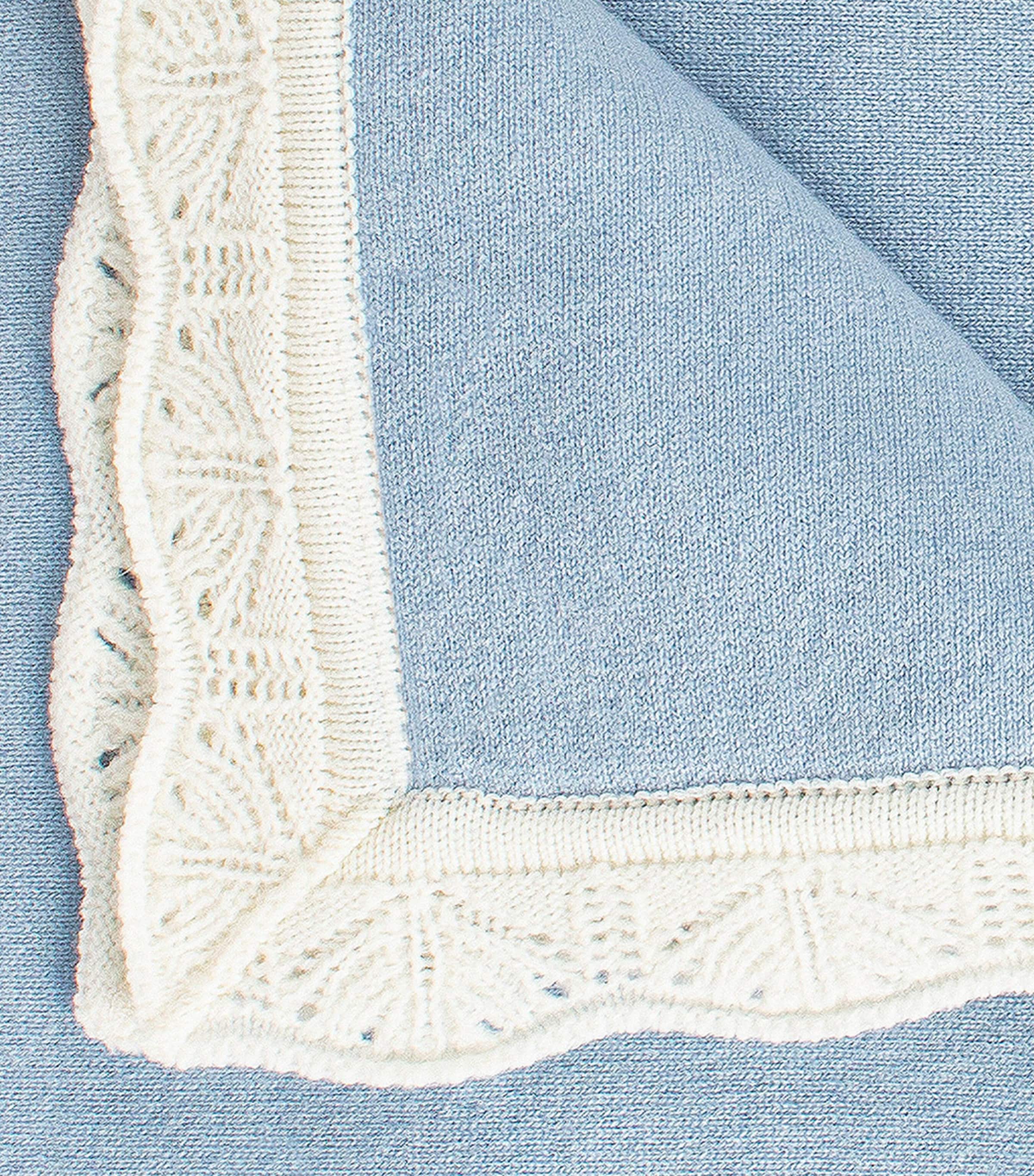Cashmere Blanket PALE BLUE Image 3