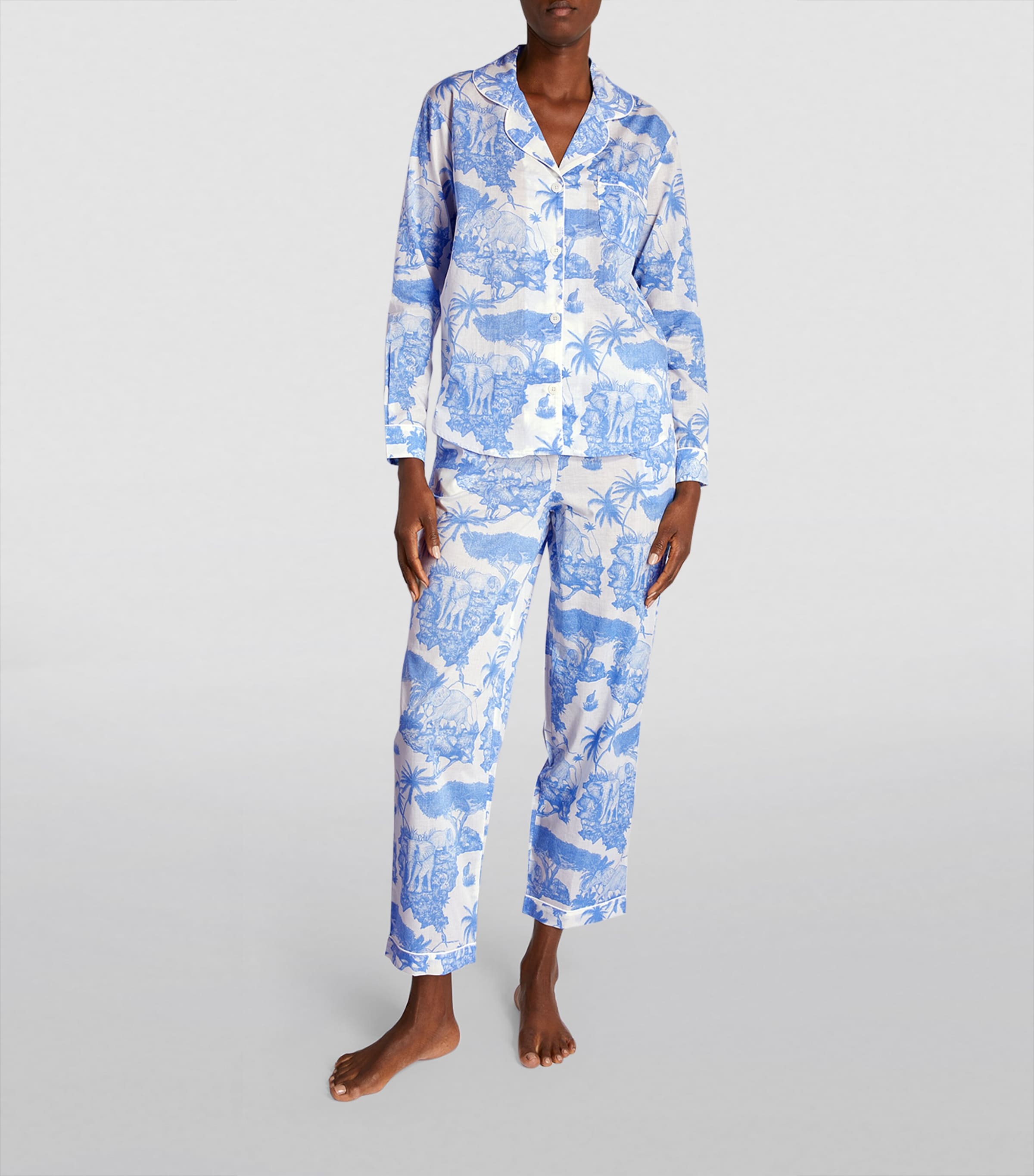 Long Pyjama Set BLUE Image 2