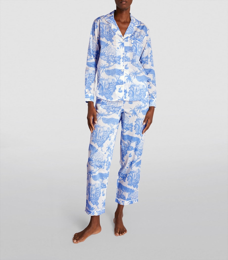 Long Pyjama Set BLUE Image 2