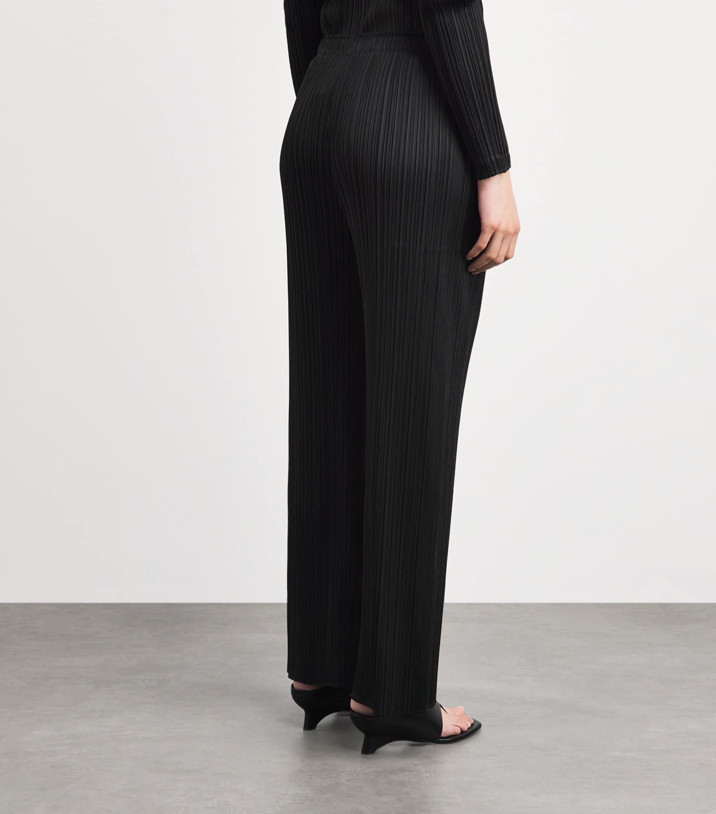 Pleats Please Issey Miyake Womens Monthly Colors Trousers Black Image 5