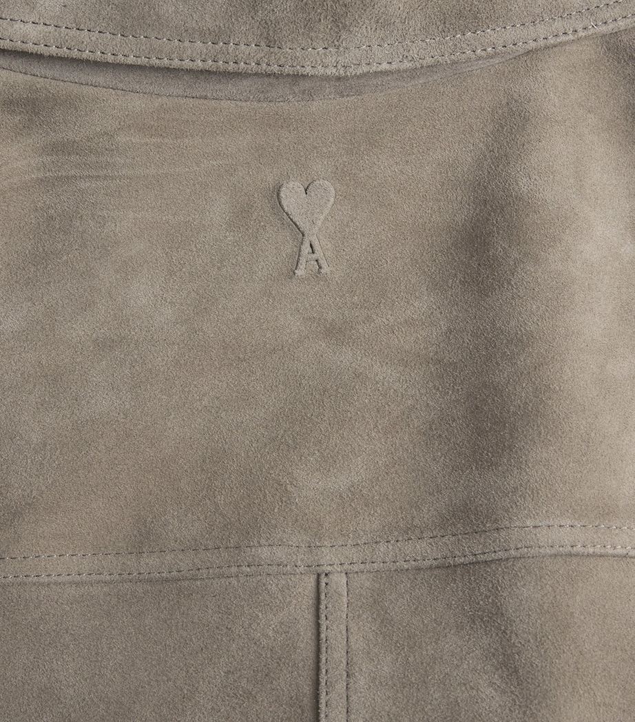 Suede Bomber Jacket CENDRE/0952 Image 5