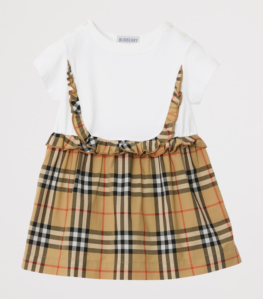 Stretch-Cotton Dress and Bloomers Set (6-36 Months) WHITE Image 3