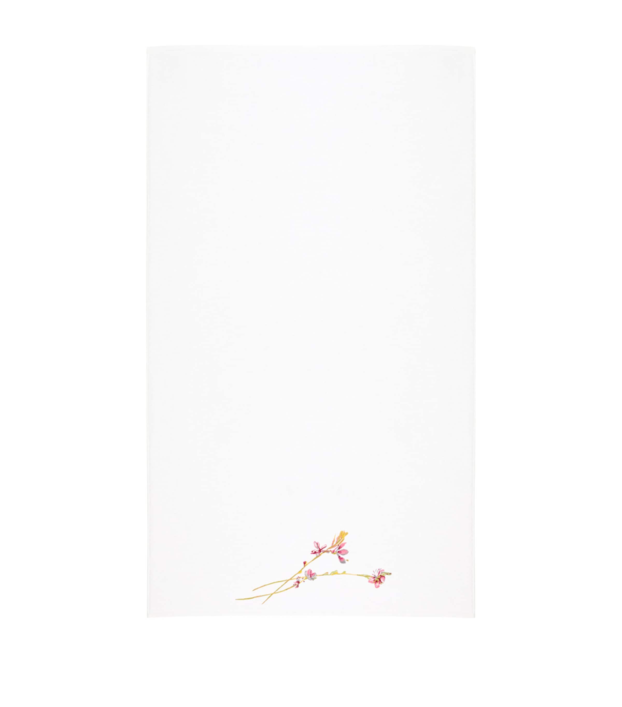 Floral Gaura Bath Mat (90cm x 160cm) BLANC Image 2