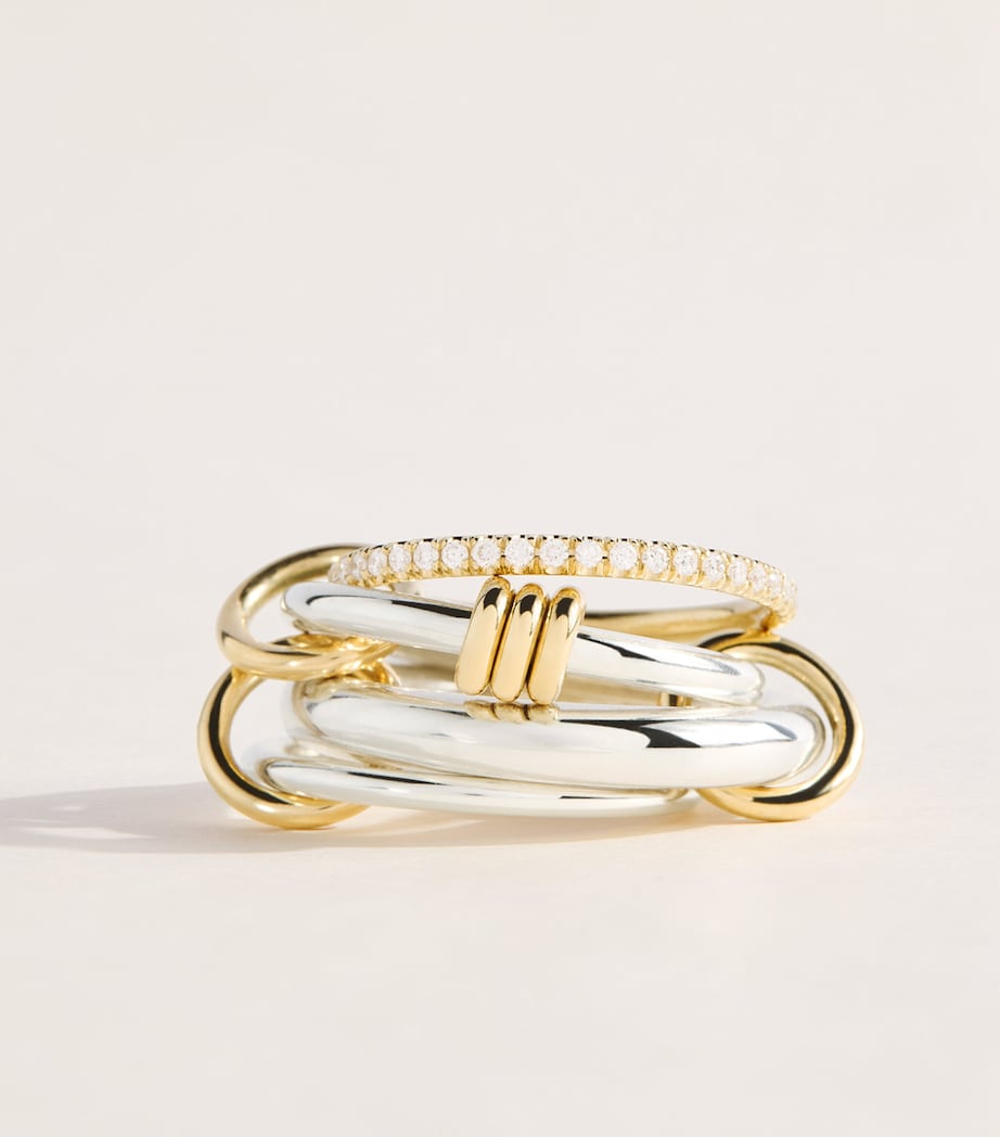 Spinelli Kilcollin Yellow Gold, Sterling Silver and Diamond Aries Ring Sterling Silver Image 1