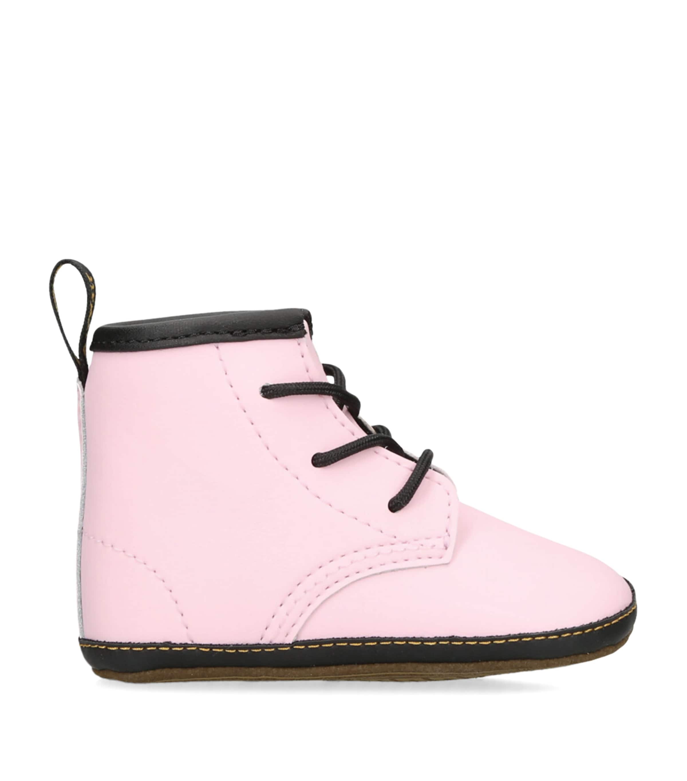 Dr. Martens' Kids' Leather 1460 Crib Booties In Pink